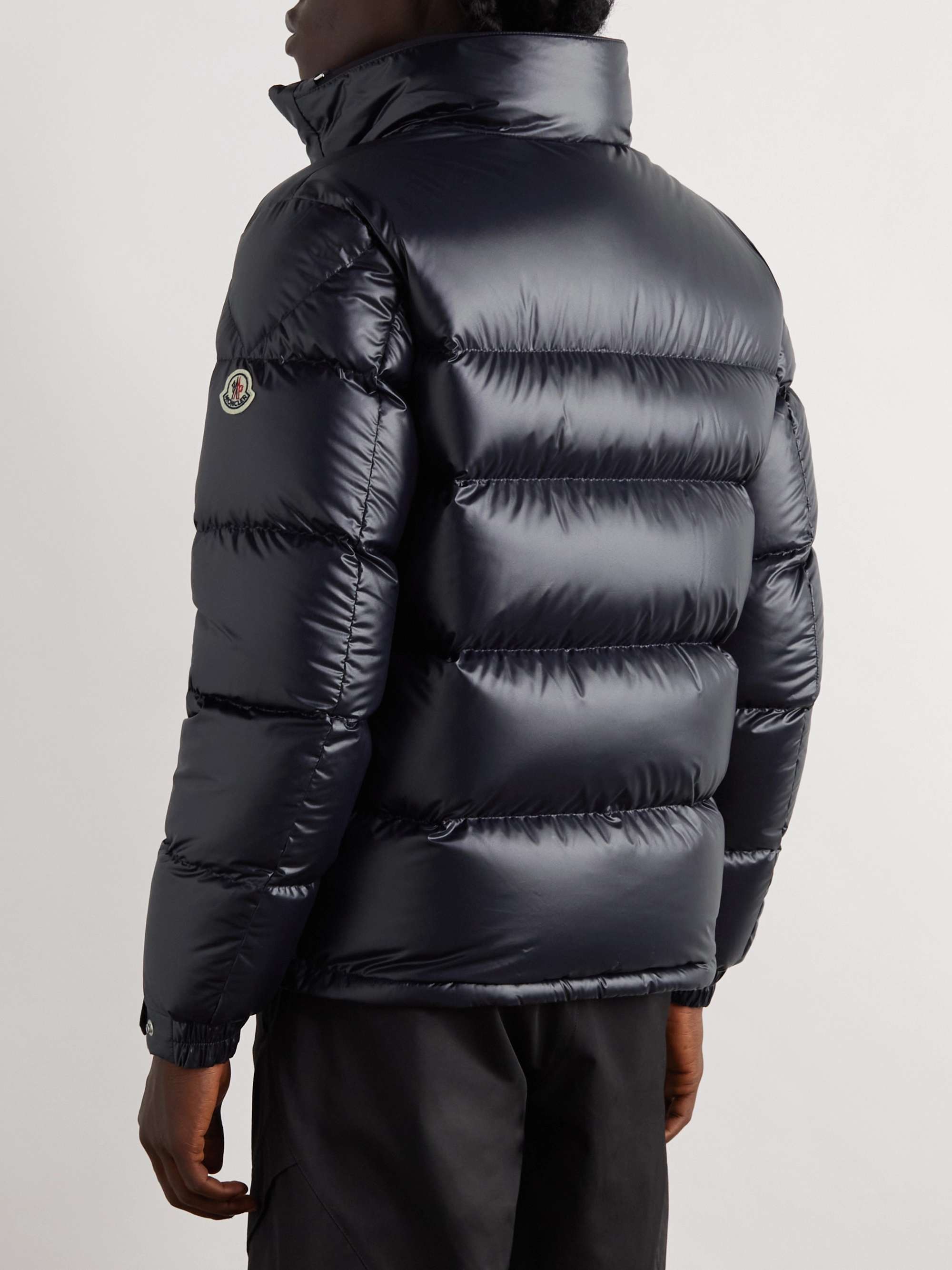 MONCLER Skarsting Quilted Shell and Logo-Embroidered Jacquard-Knit Down ...