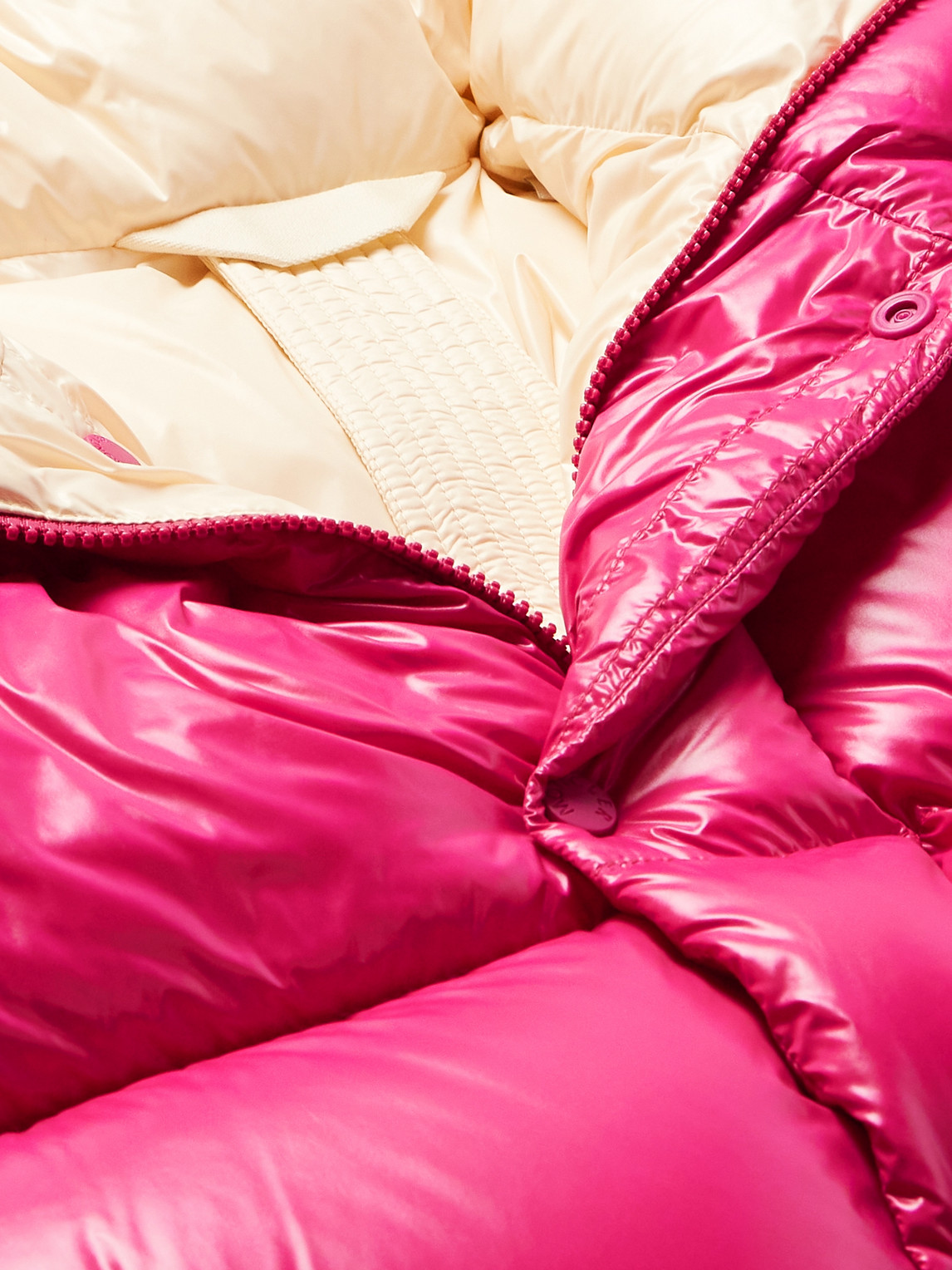 Moncler Dervox Logo-appliquéd Quilted Shell Down Jacket In Pink