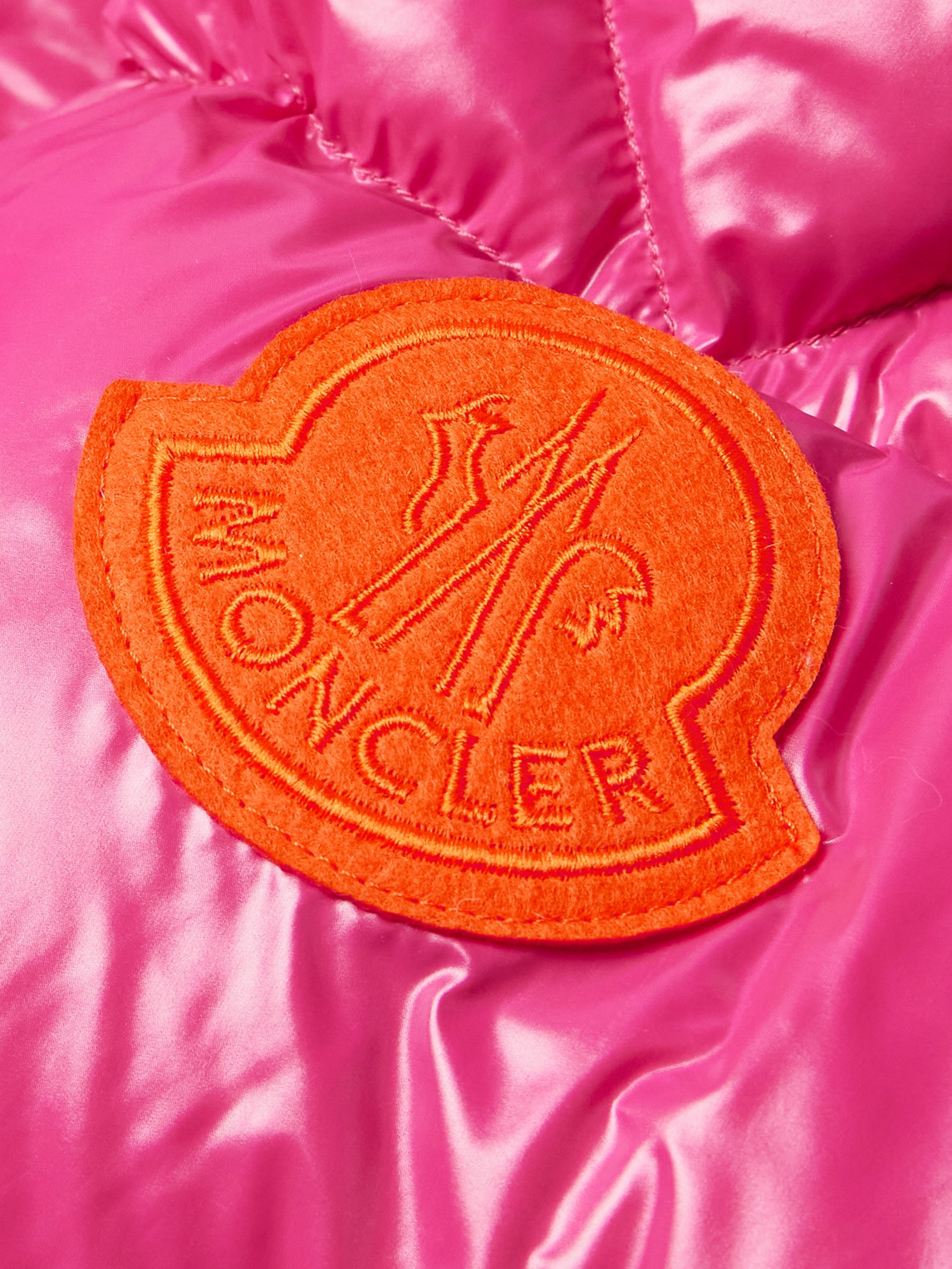 Shop Moncler Dervox Logo-appliquéd Quilted Shell Down Jacket In Pink