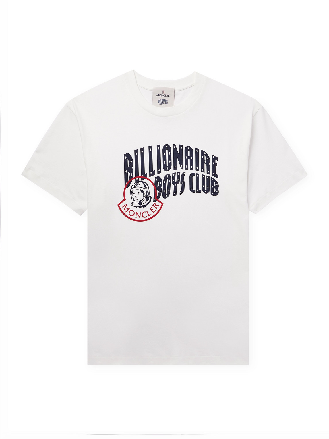 Moncler Genius Billionaire Boys Club Logo-print Cotton-jersey T-shirt In White