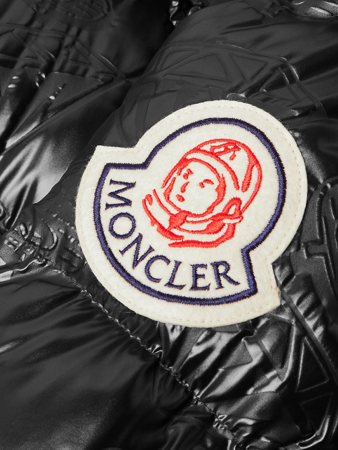 Moncler Genius Billionare Boys Club Convertible Quilted Shell Down Jacket In Black