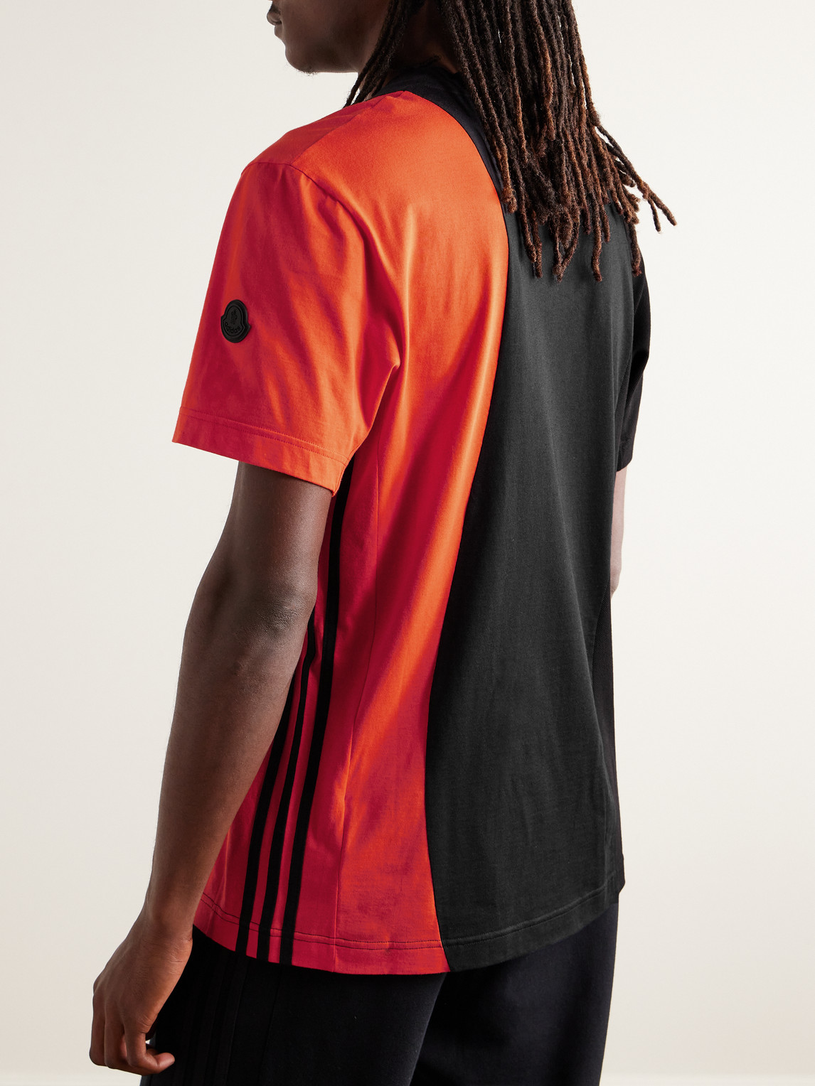 adidas MONCLER パネルデザイン Tシャツ