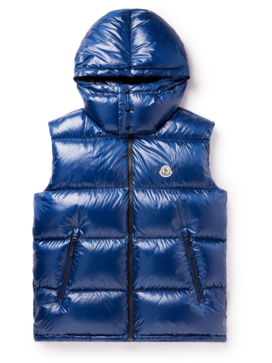 Moncler Genius 7 Moncler Frgmt Hiroshi Fujiwara Quilted Shell Hooded Down Gilet In Blue