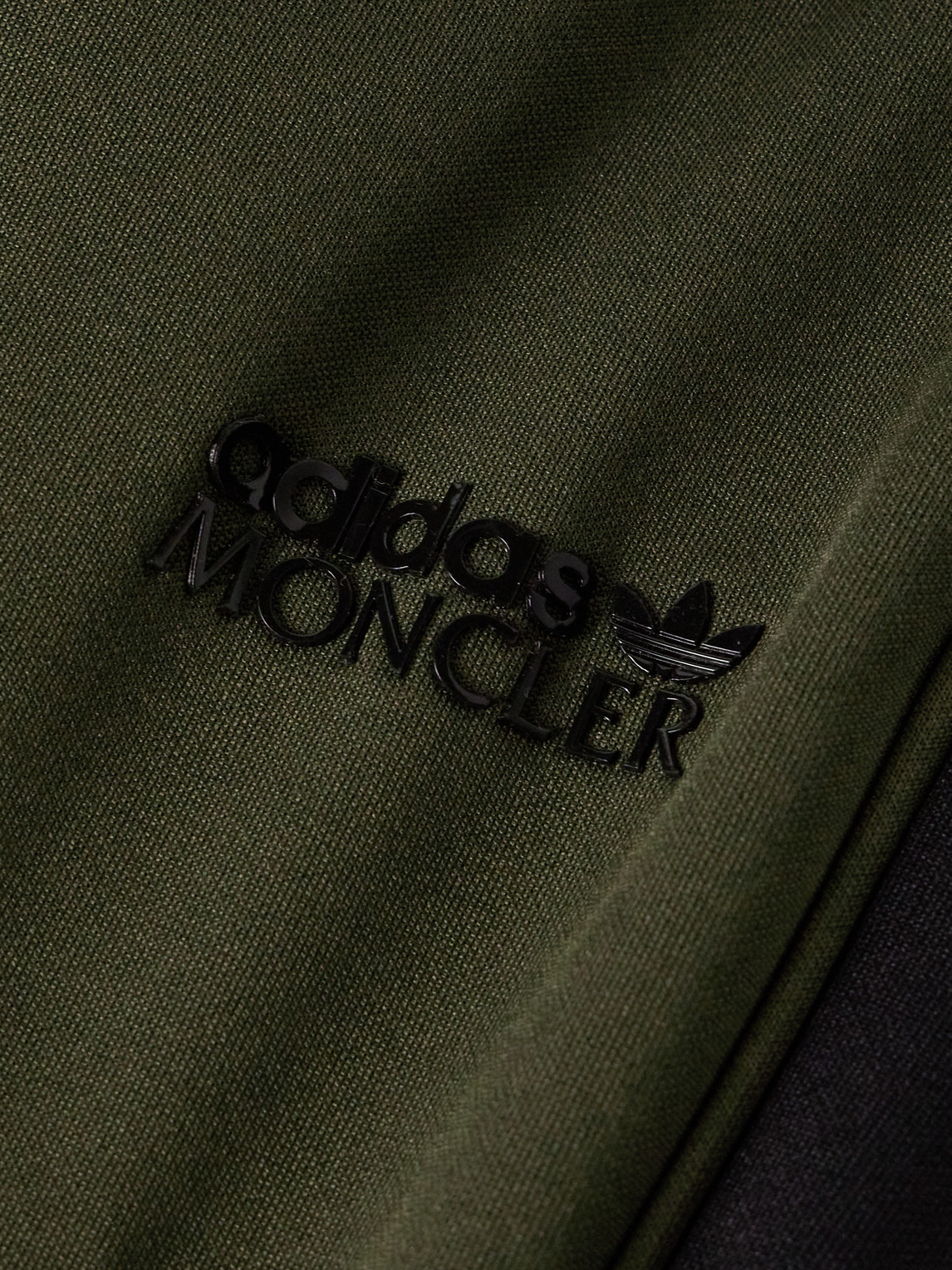 Shop Moncler Genius Adidas Originals Straight-leg Striped Tech-jersey And Shell Sweatpants In Green