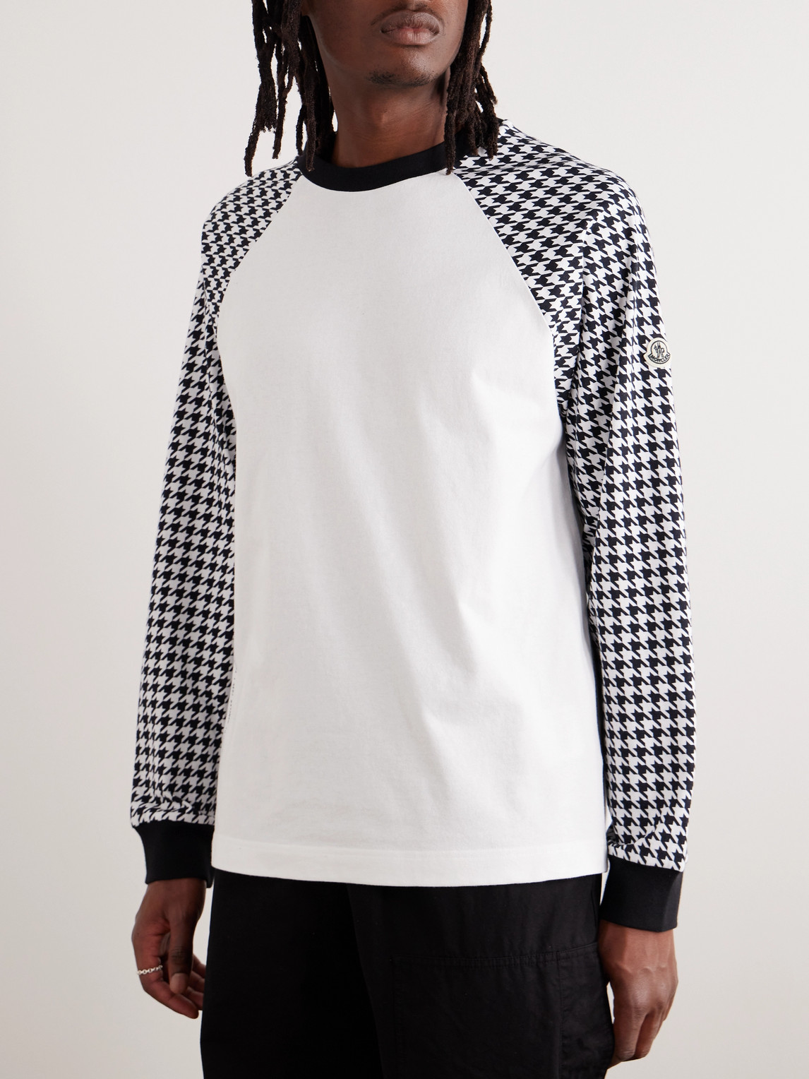 Shop Moncler Genius 7 Moncler Frgmt Hiroshi Fujiwara Printed Cotton-jersey T-shirt In White