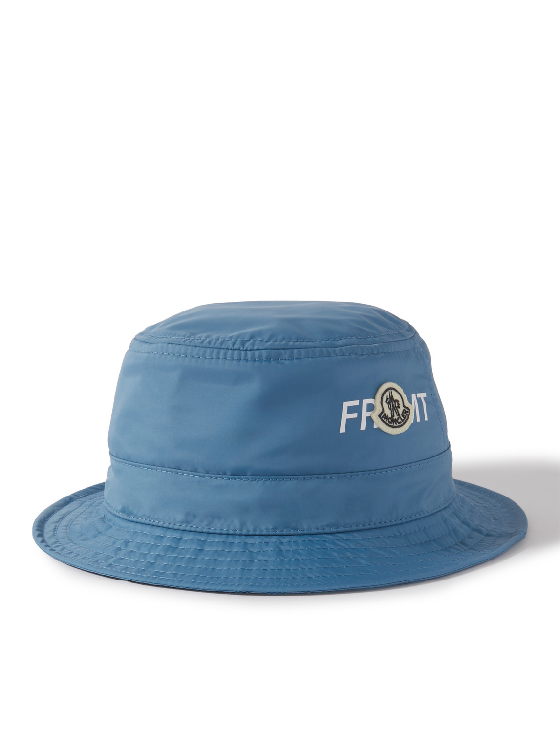 7 Moncler FRGMT Hiroshi Fujiwara Logo-Appliquéd Shell Bucket Hat