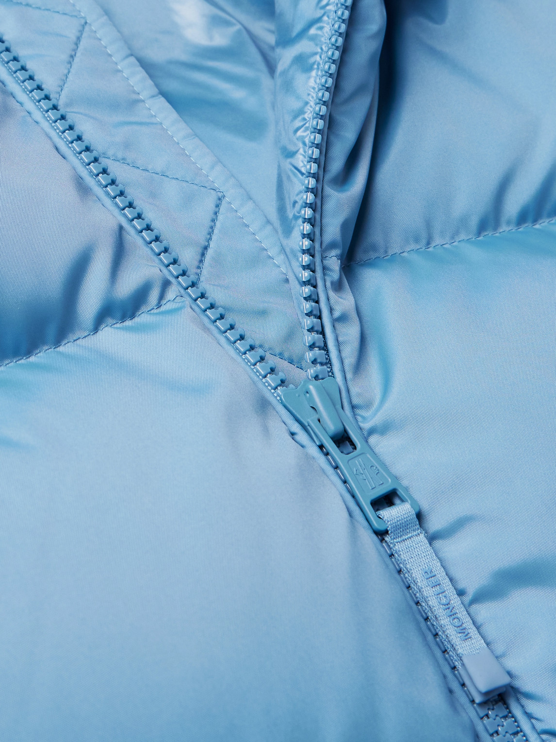 Moncler Genius 7 Moncler Frgmt Hiroshi Fujiwara Quilted Shell Hooded Down Jacket In Blue