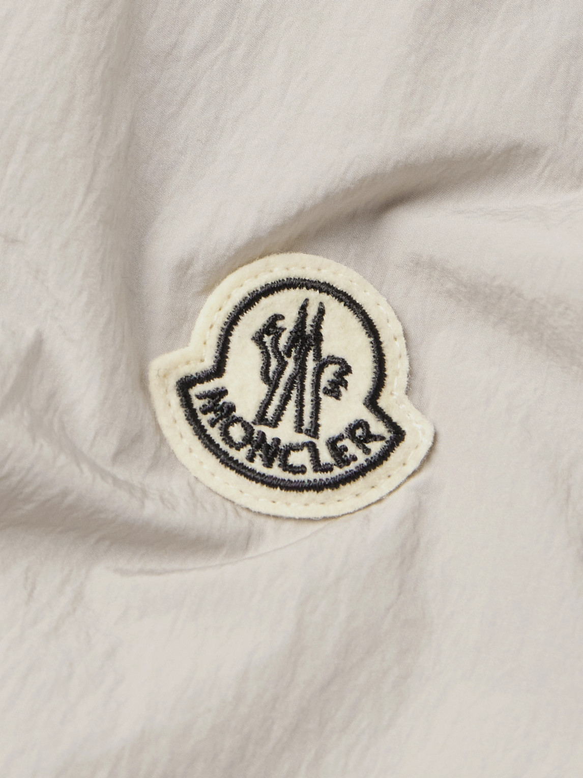 Moncler Genius 7 Moncler Frgmt Hiroshi Fujiwara Crinkled-shell Hooded Jacket In Neutrals