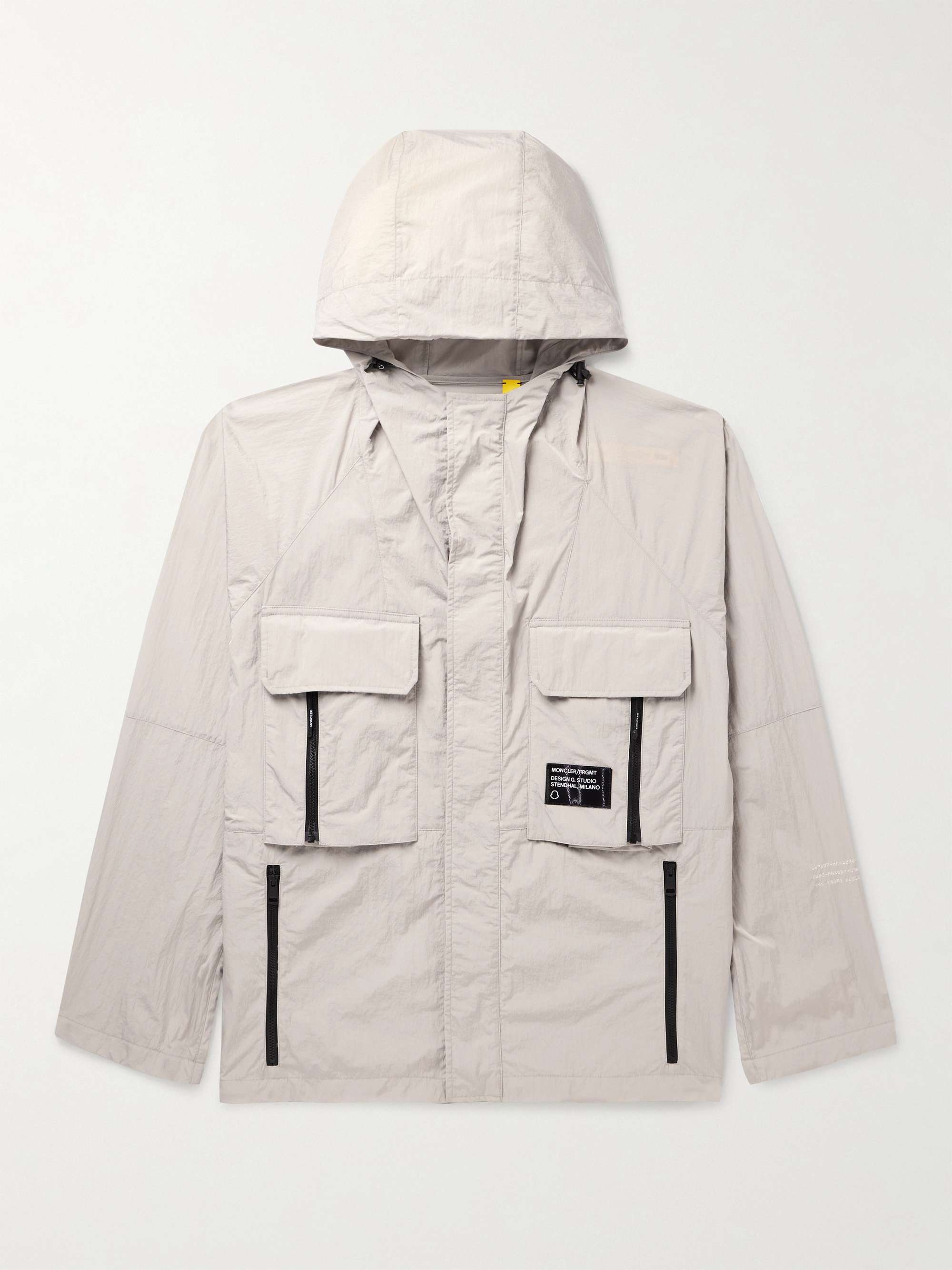 MONCLER GENIUS 7 Moncler FRGMT Hiroshi Fujiwara Dotter Crinkled-Shell ...