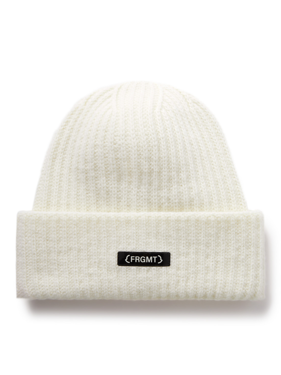 7 Moncler FRGMT Hiroshi Fujiwara Logo-Appliquéd Ribbed Wool Beanie