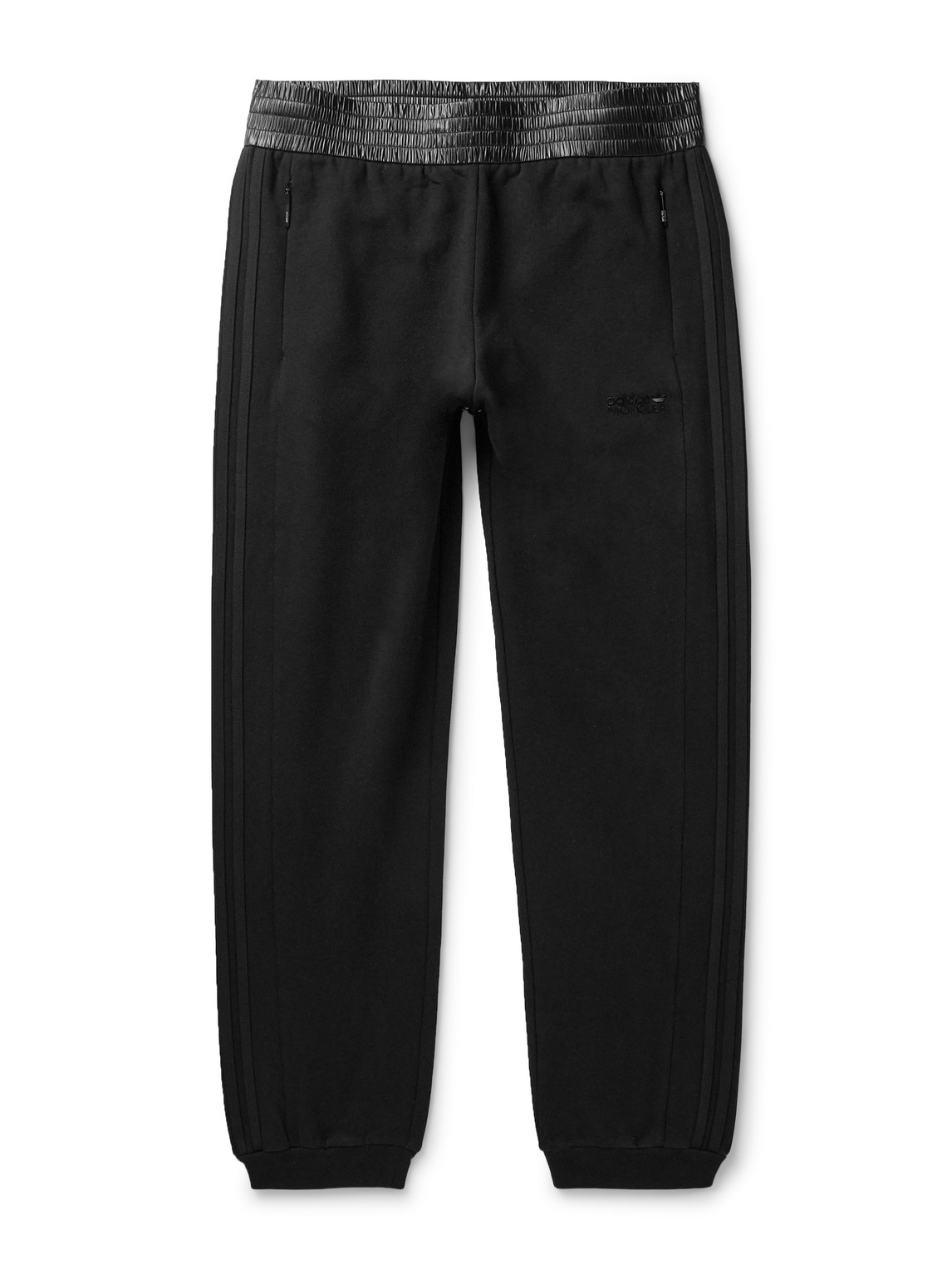 adidas Originals Tapered Shell-Trimmed Cotton-Jersey Sweatpants