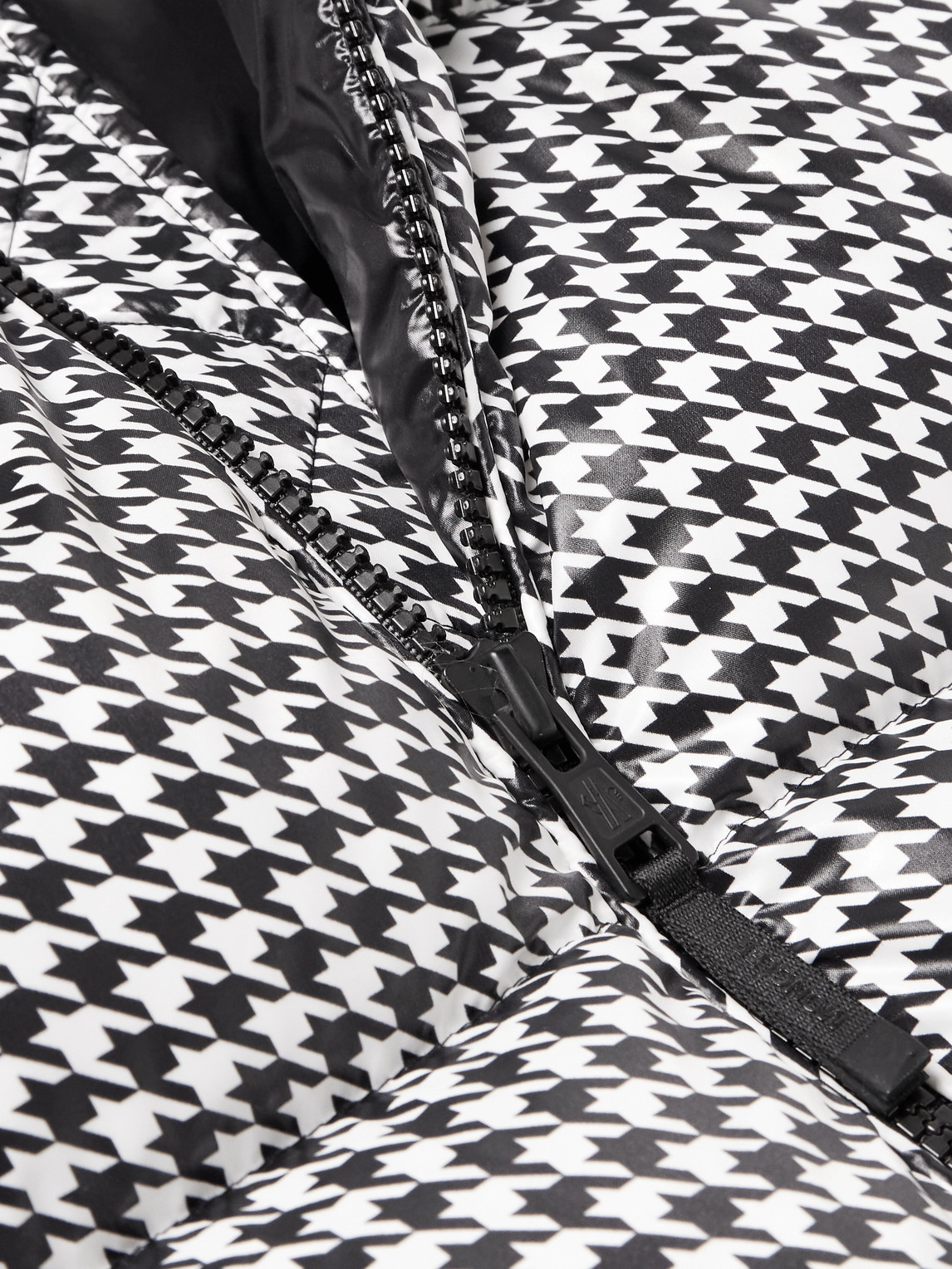 Moncler Genius 7 Moncler Frgmt Hiroshi Fujiwara Black & White Socotrine Down Jacket In Black