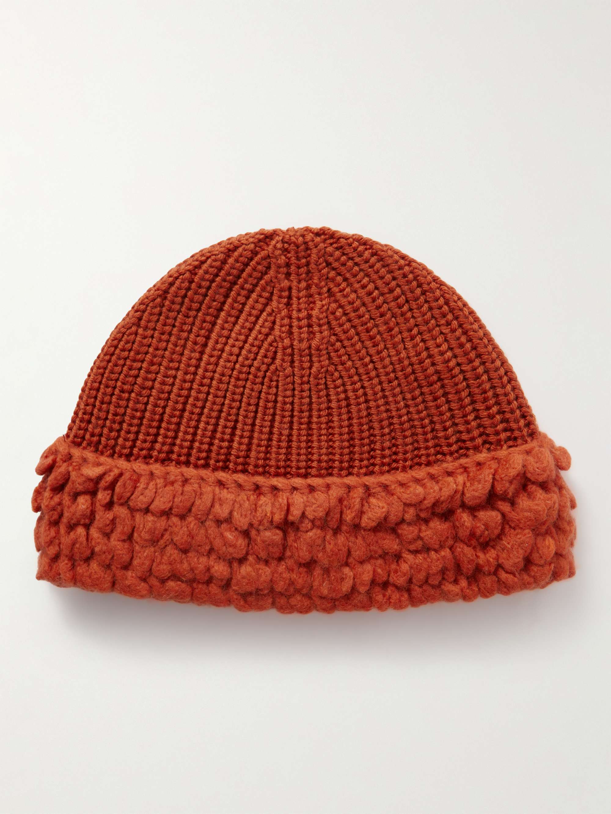 Salehe Bembury Fringed Ribbed Wool Beanie