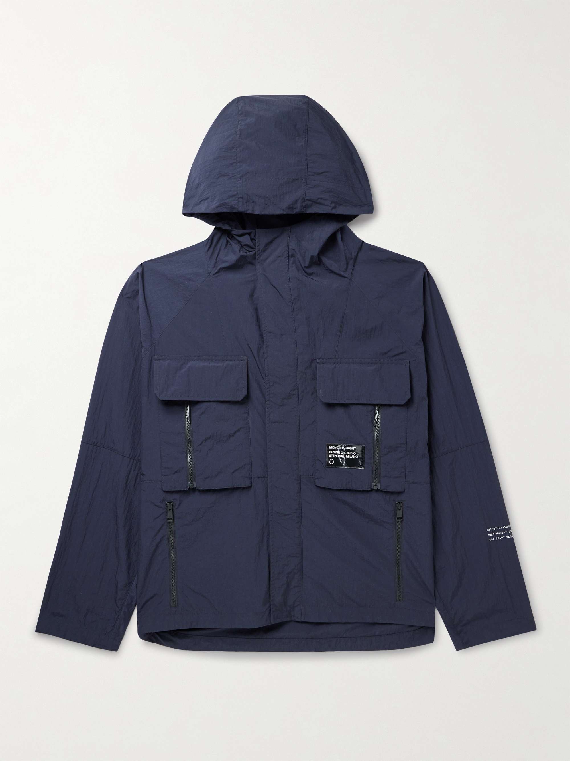 MONCLER GENIUS 7 Moncler FRGMT Hiroshi Fujiwara Dotter Crinkled-Shell ...