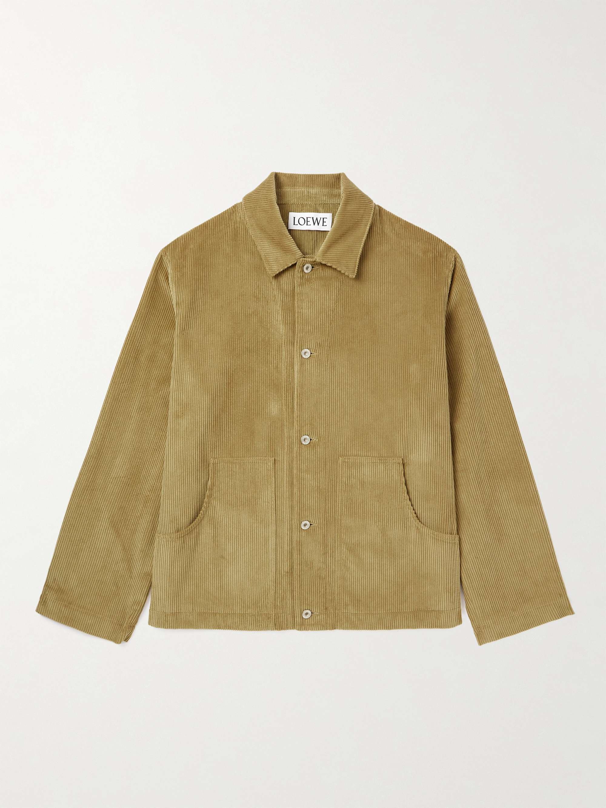 LOEWE Logo-Appliquèd Cotton-Corduroy Jacket for Men | MR PORTER