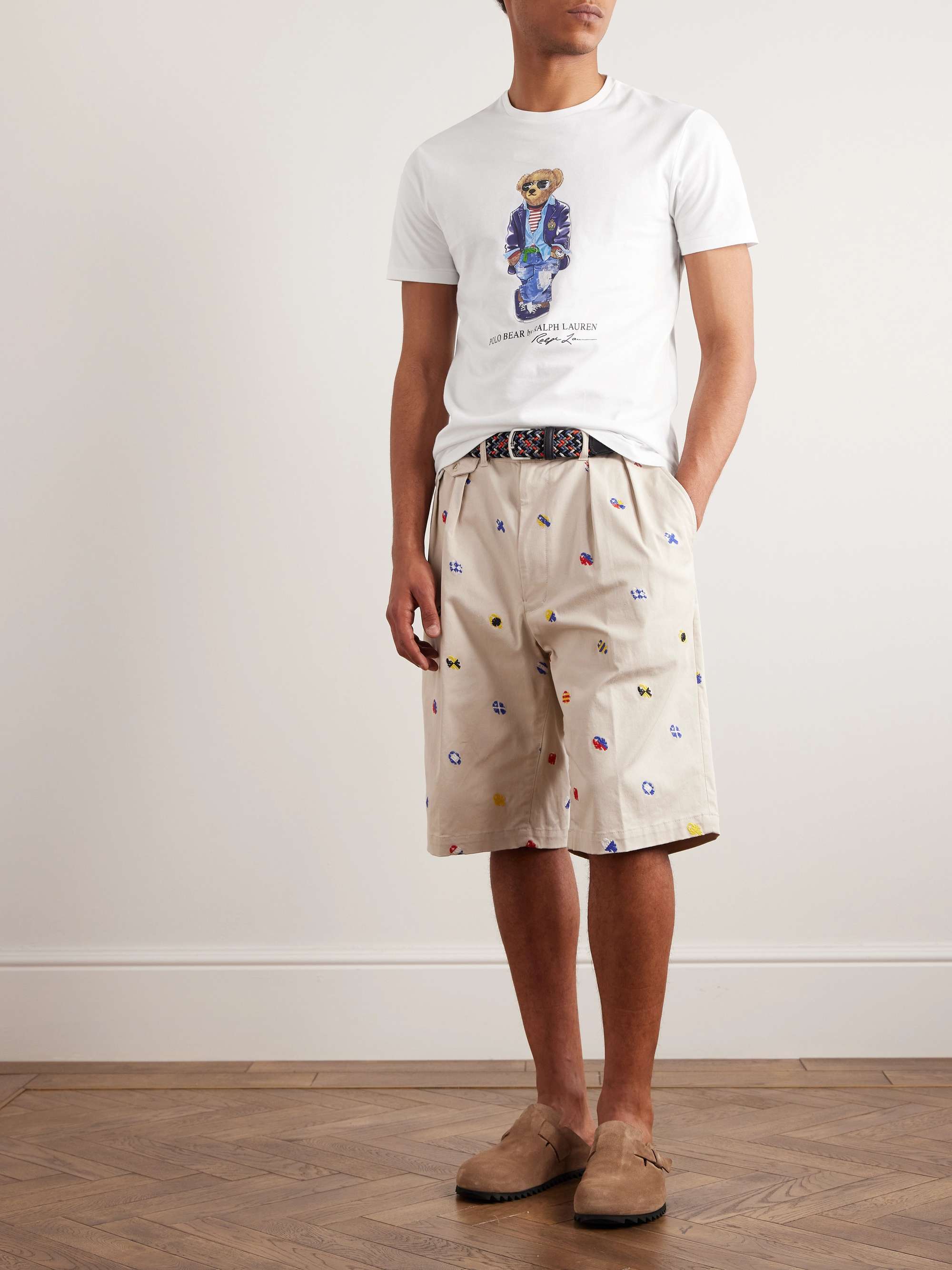 POLO RALPH LAUREN Slim-Fit Printed Cotton-Jersey T-Shirt for Men | MR ...
