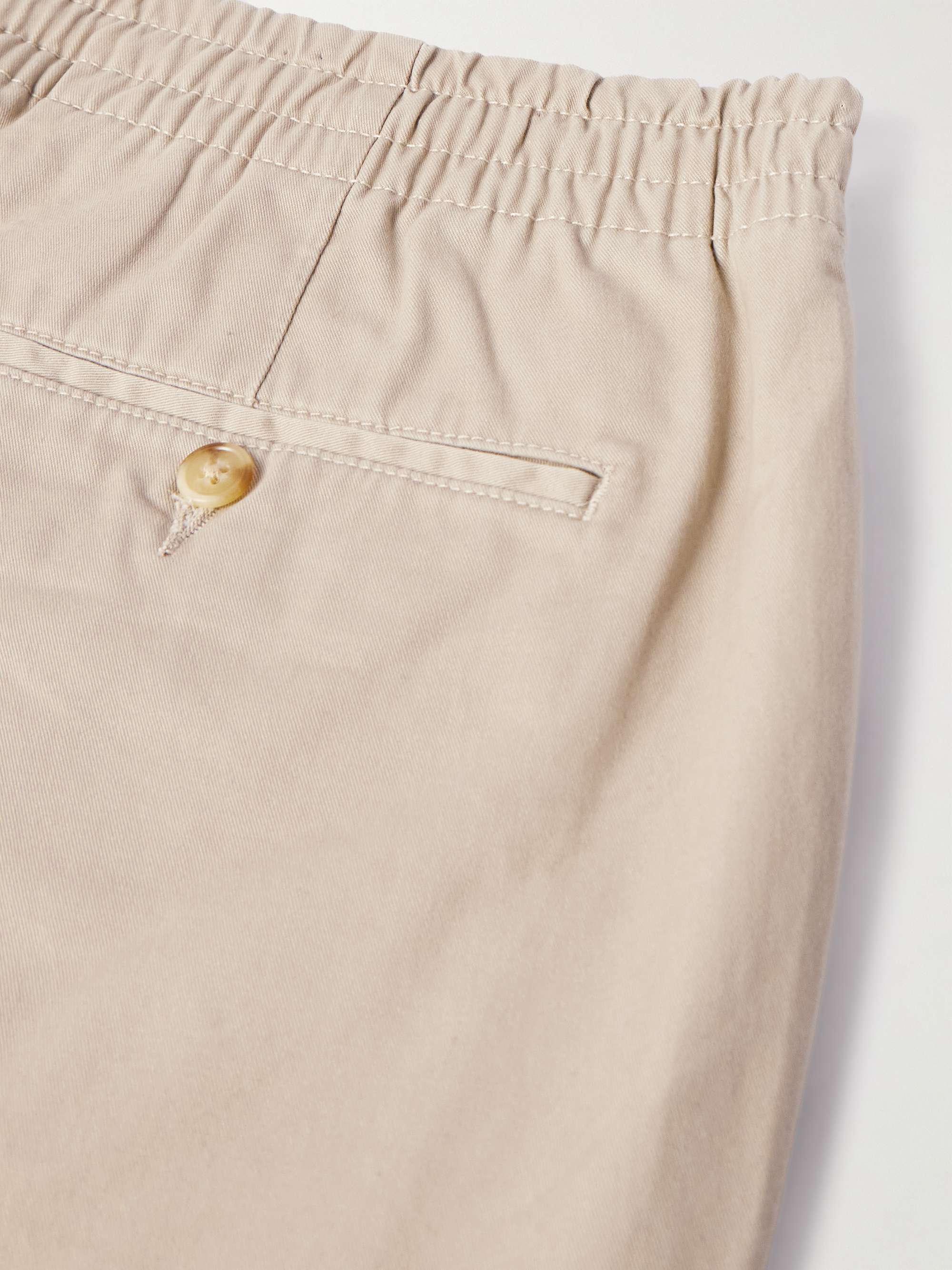 POLO RALPH LAUREN Straight-Leg Stretch-Cotton Twill Drawstring Shorts ...