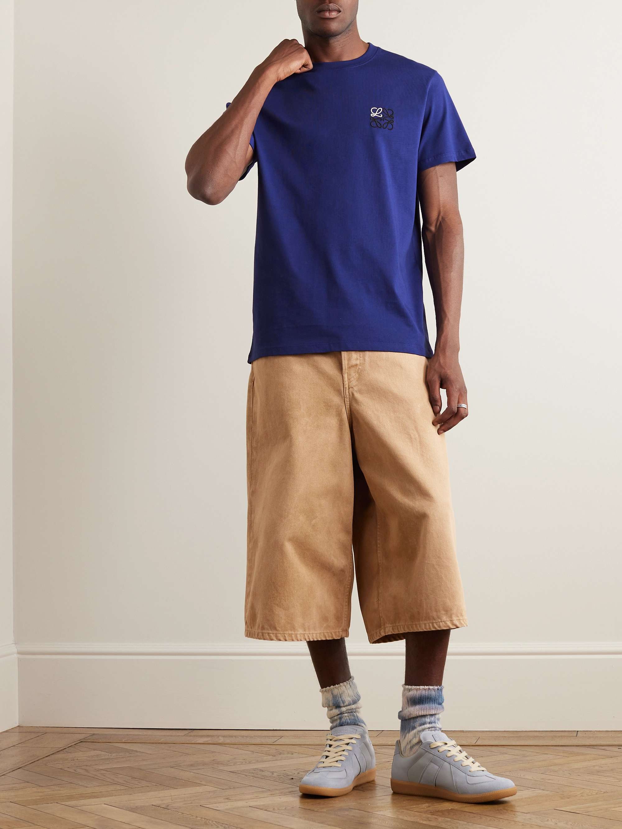 LOEWE Logo-Embroidered Cotton-Jersey T-Shirt