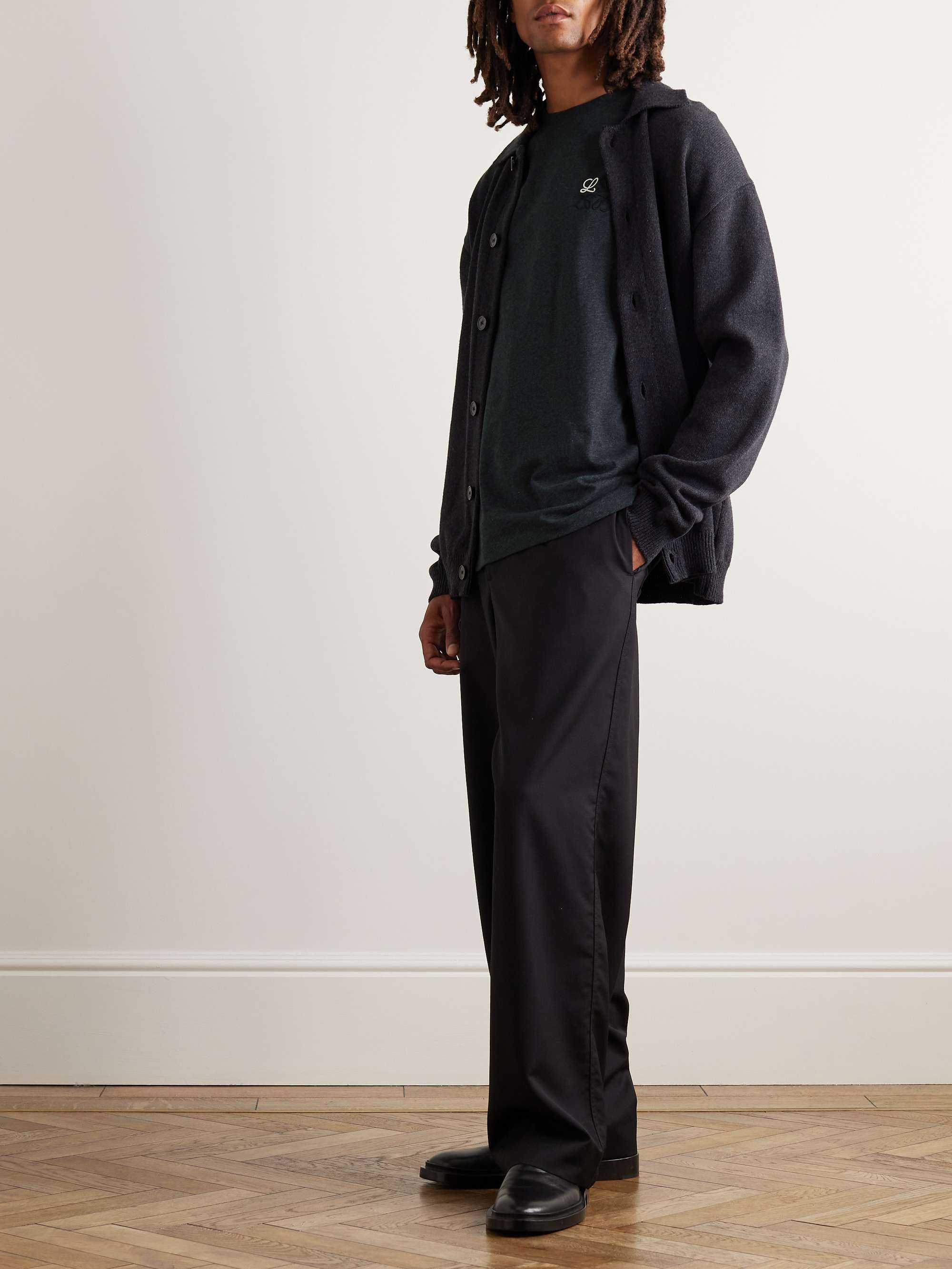 LOEWE Logo-Embroidered Cotton-Jersey T-Shirt