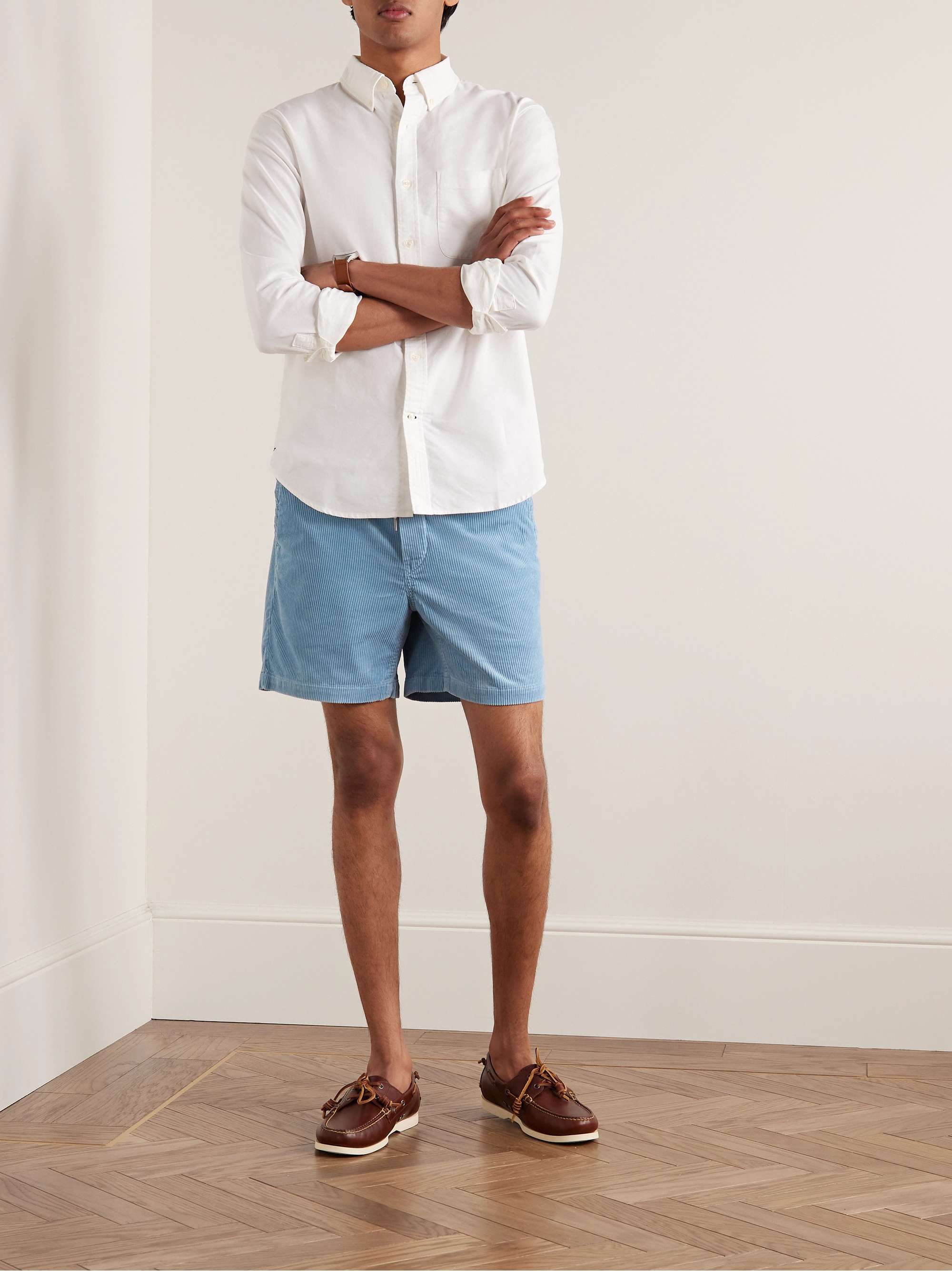 POLO RALPH LAUREN Shorts a gamba dritta in velluto a coste di cotone con coulisse Prepster