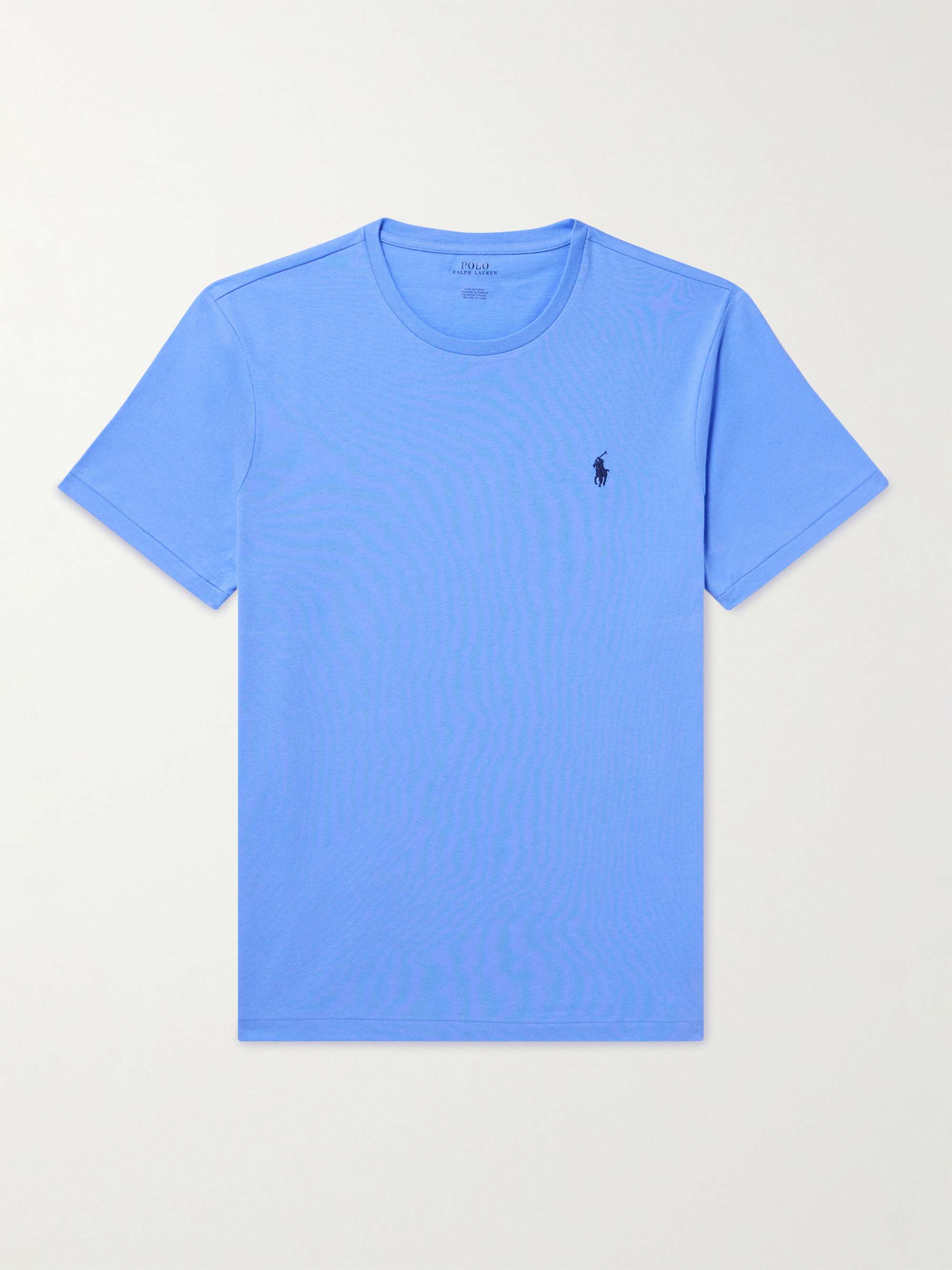 POLO RALPH LAUREN Slim-Fit Logo-Embroidered Cotton-Jersey T-Shirt for ...