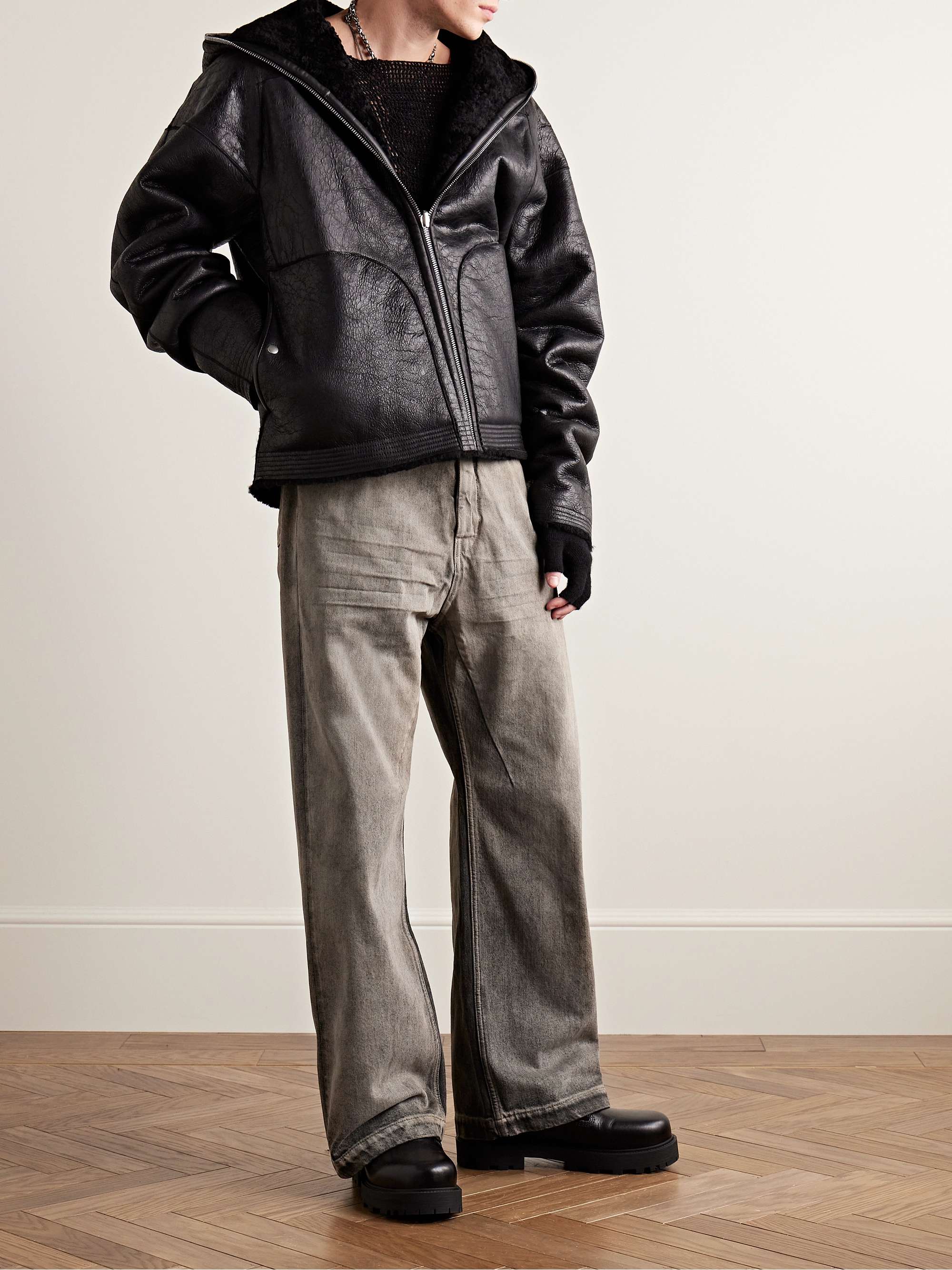 DRKSHDW BY RICK OWENS Geth Wide-Leg Distressed Jeans for Men | MR PORTER
