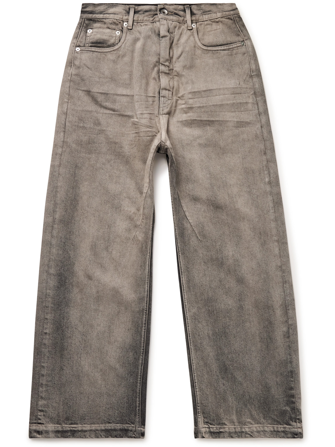 Geth Wide-Leg Distressed Jeans