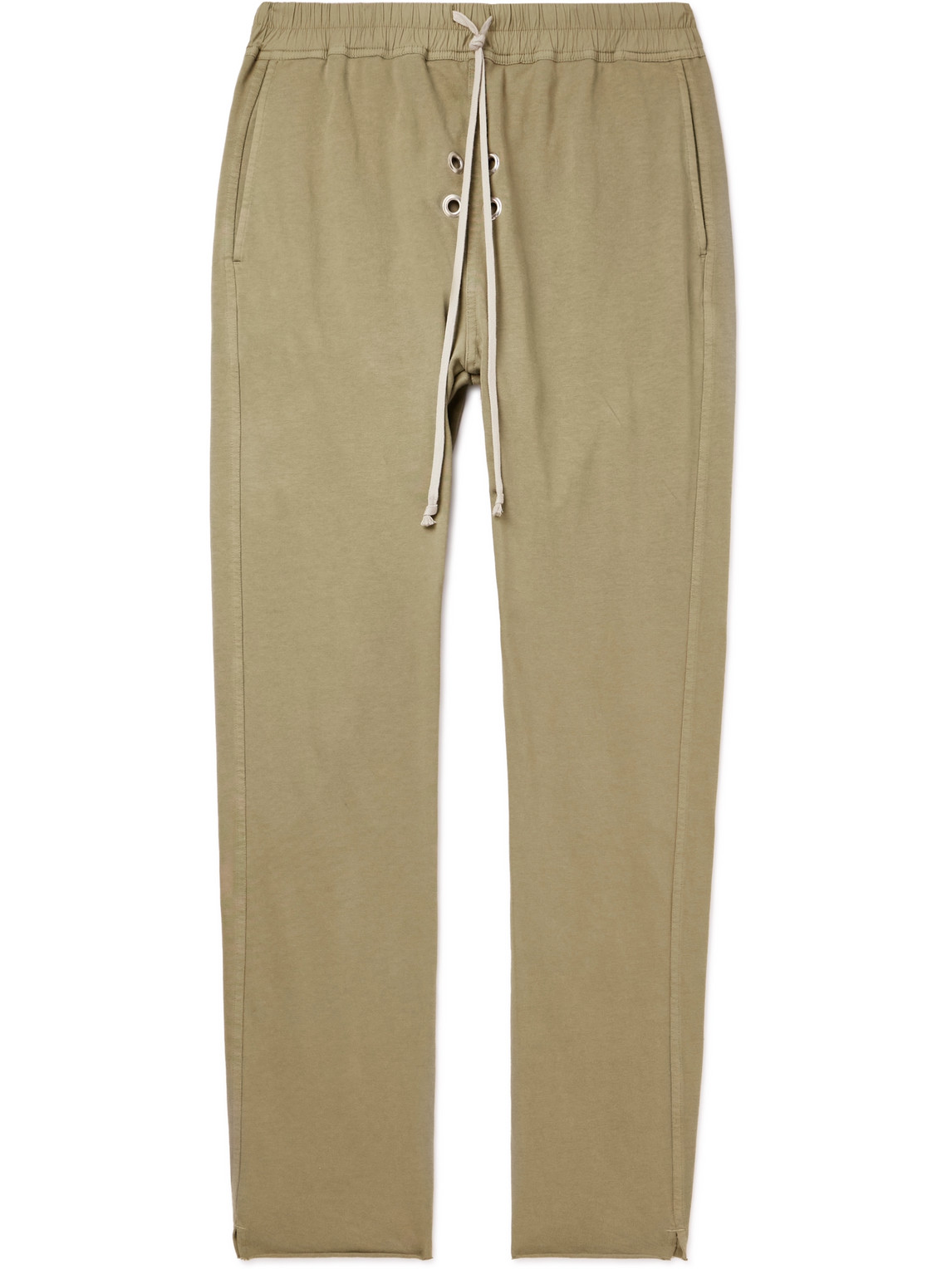 Berlin Eyelet-Embellished Cotton-Jersey Drawstring Trousers