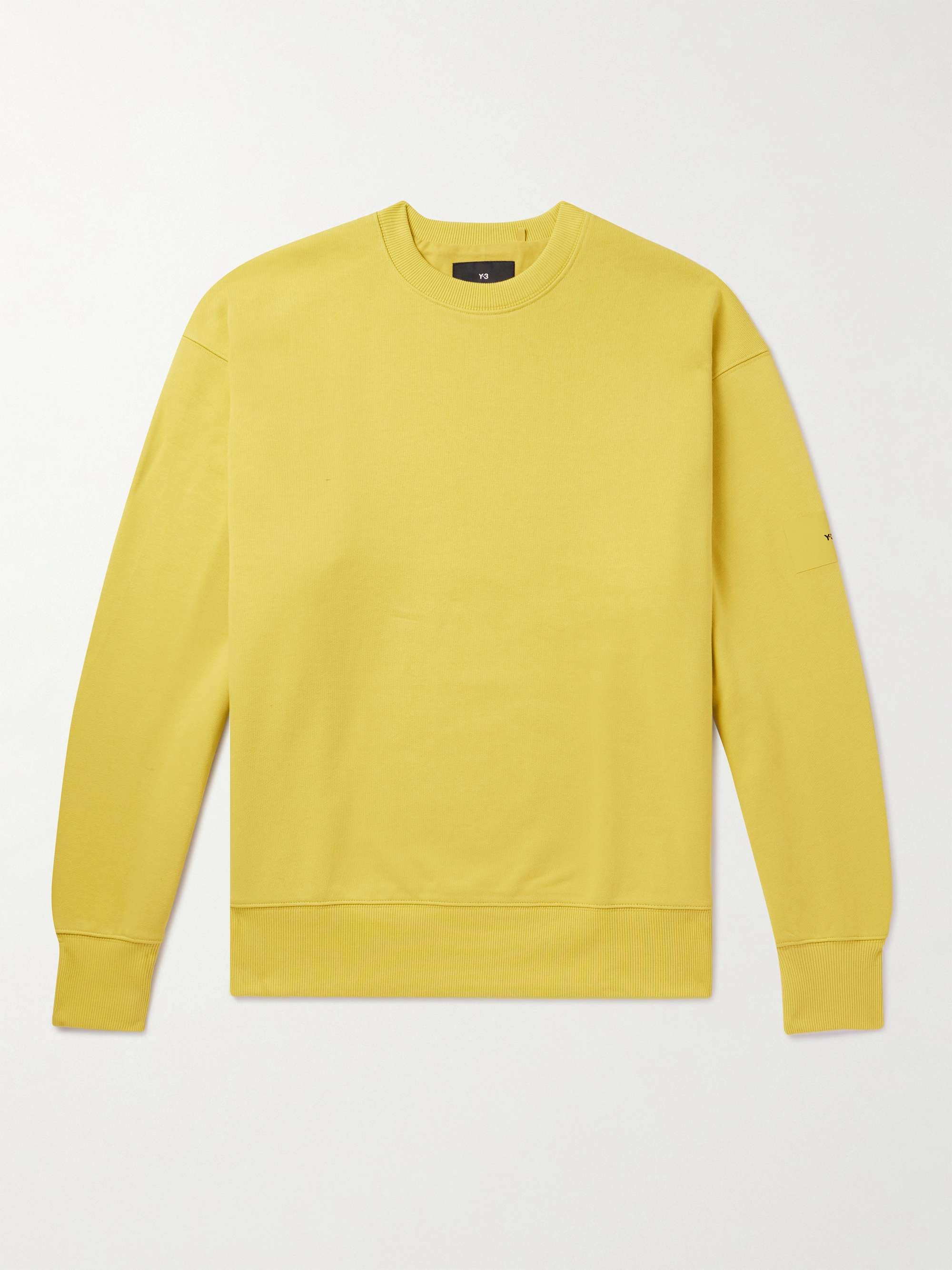 Y-3 Logo-Appliquéd Organic Cotton-Jersey Sweatshirt for Men | MR