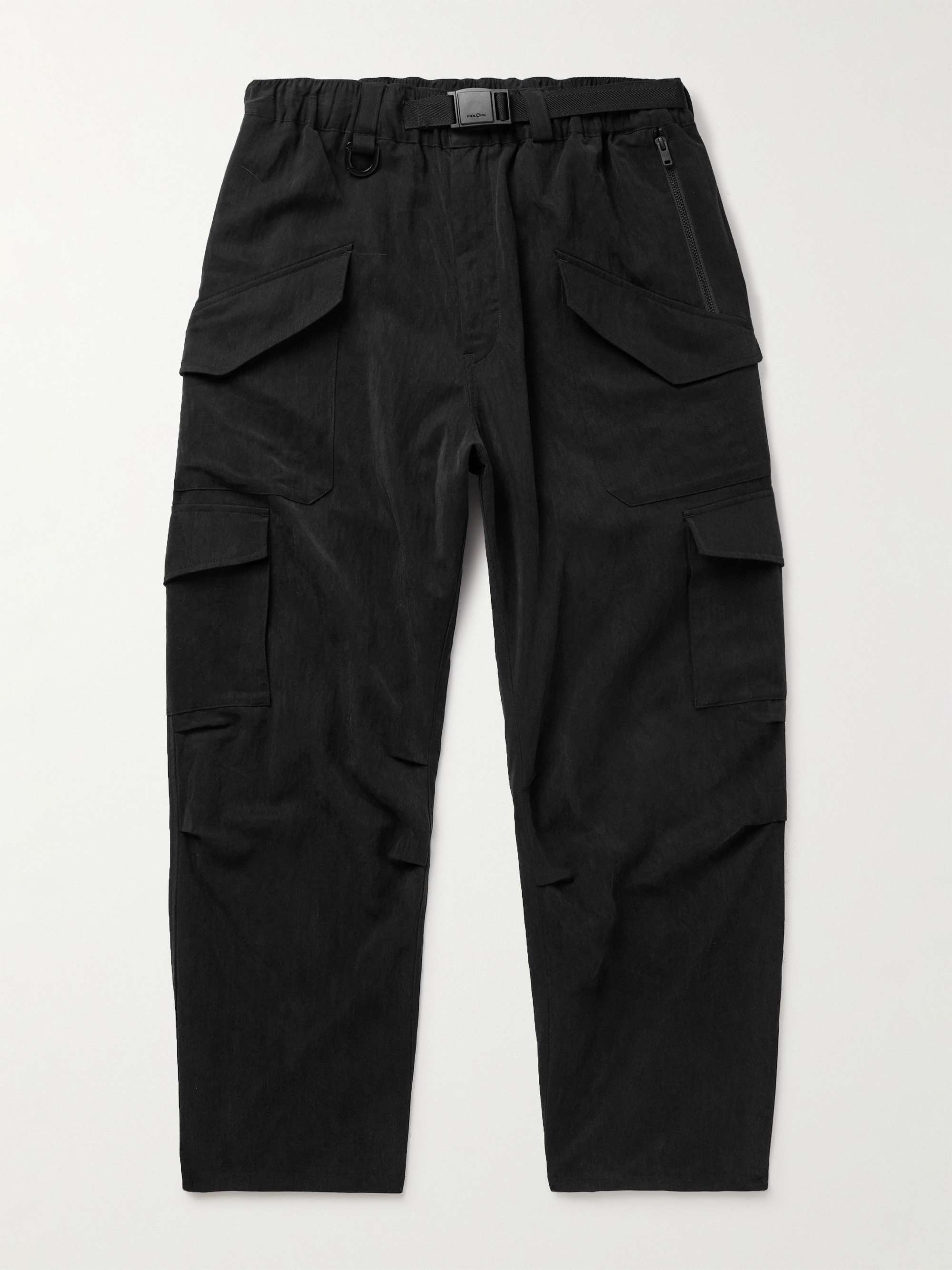 Y-3 Straight-Leg Belted Lyocell-Blend Twill Cargo Trousers for Men | MR ...