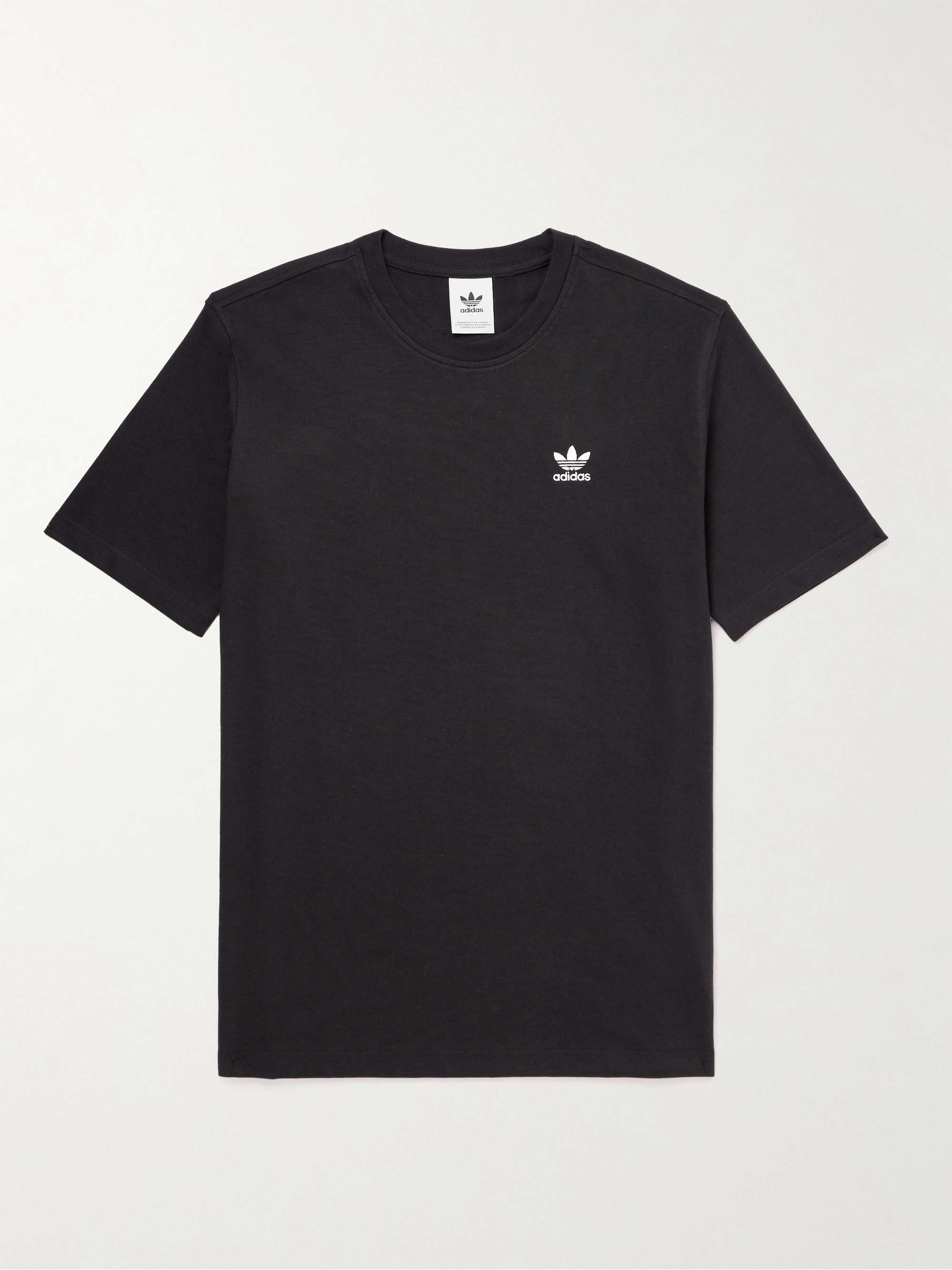 ADIDAS ORIGINALS Logo-Embroidered Printed Cotton-Jersey T-Shirt for Men ...
