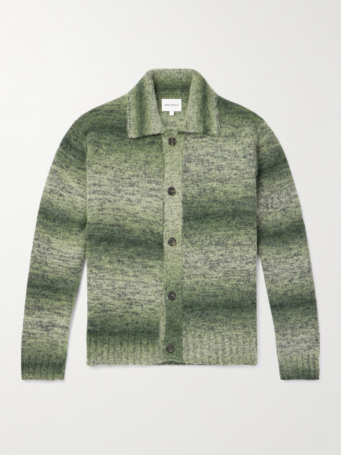 NORSE PROJECTS ERIK SPACE-DYED COTTON-BLEND CARDIGAN