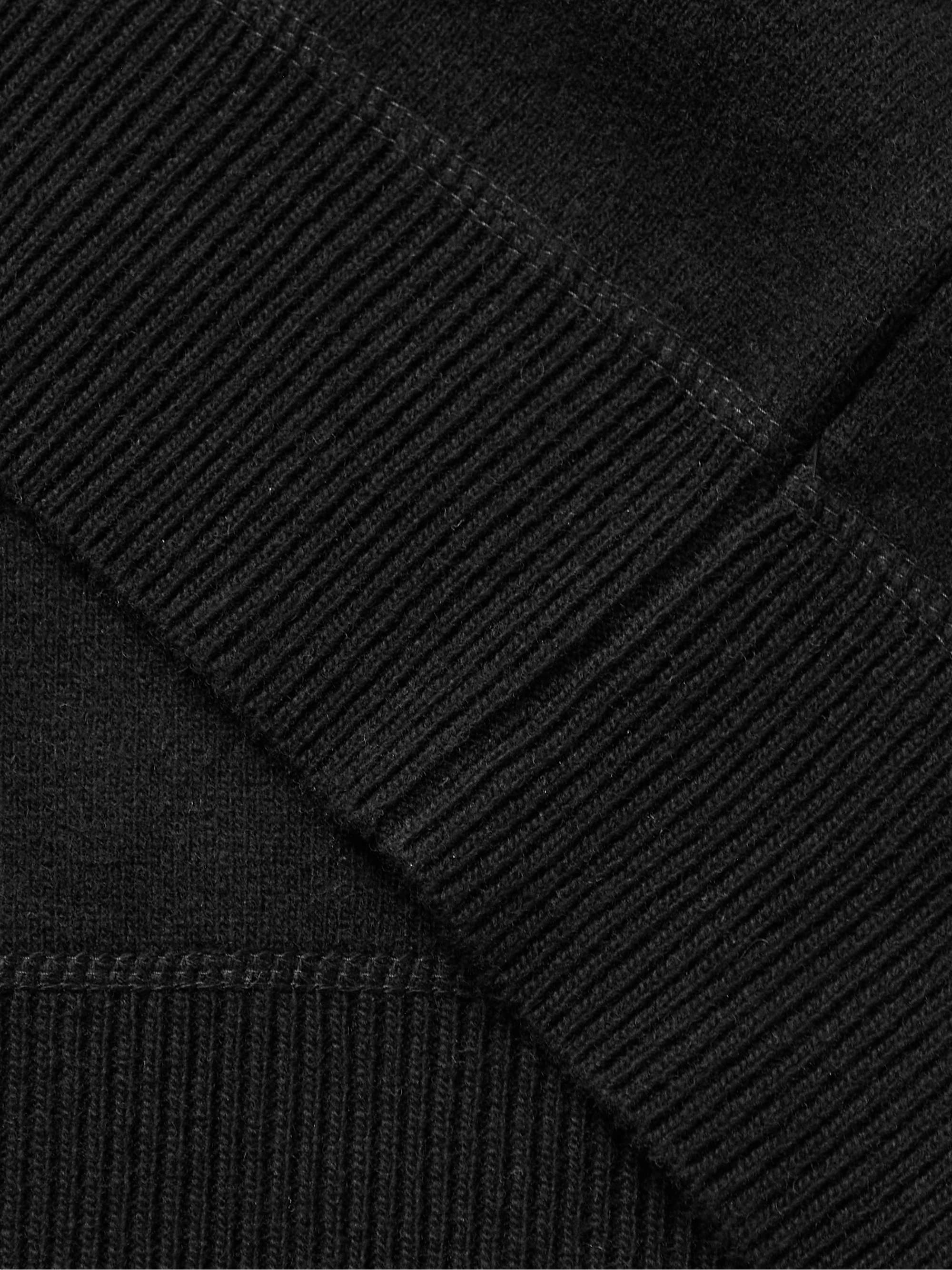 C.P. COMPANY Logo-Appliquéd Wool-Blend Sweatshirt for Men | MR PORTER
