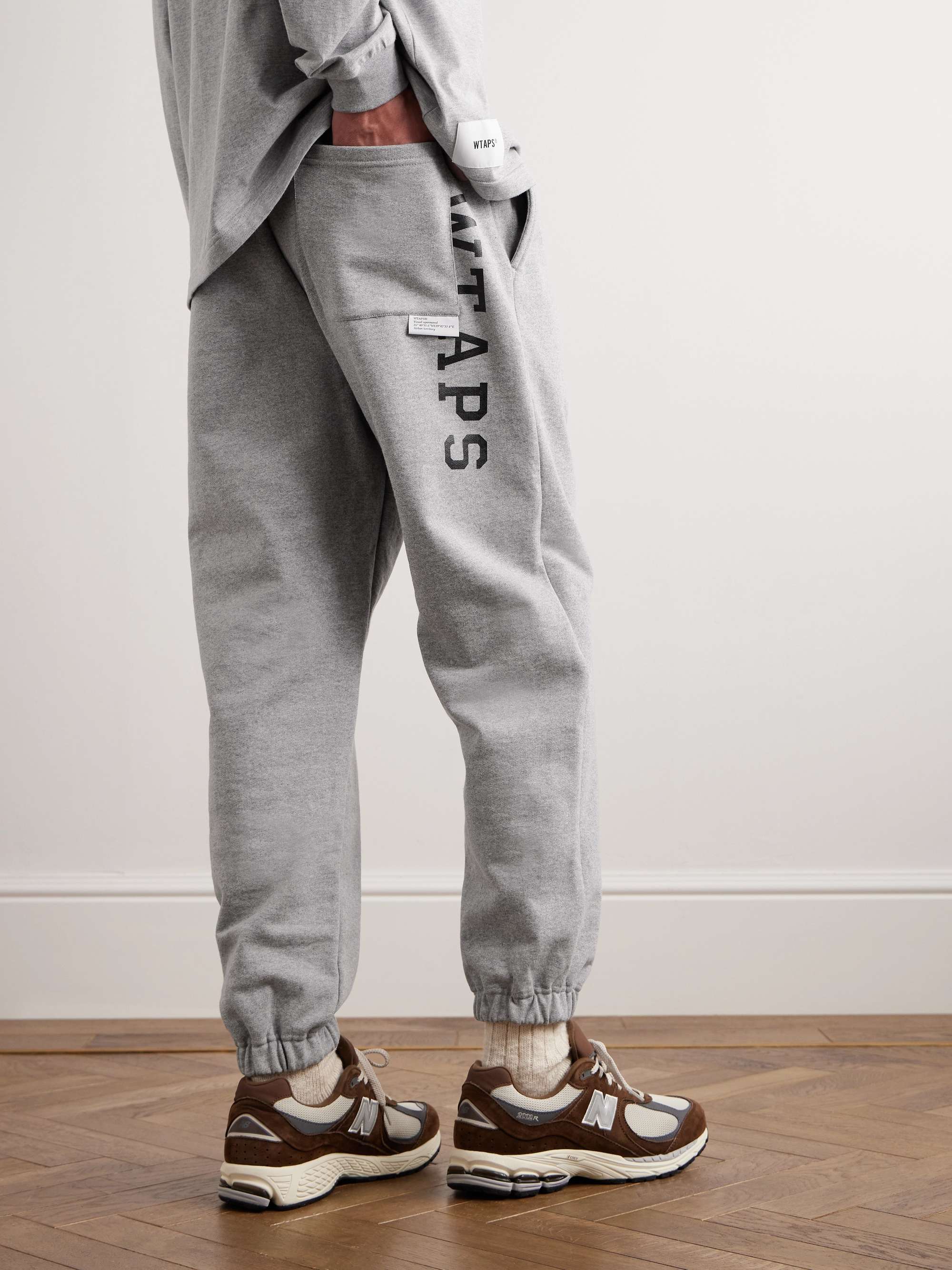 WTAPS® Tapered Printed Cotton-Jersey Sweatpants