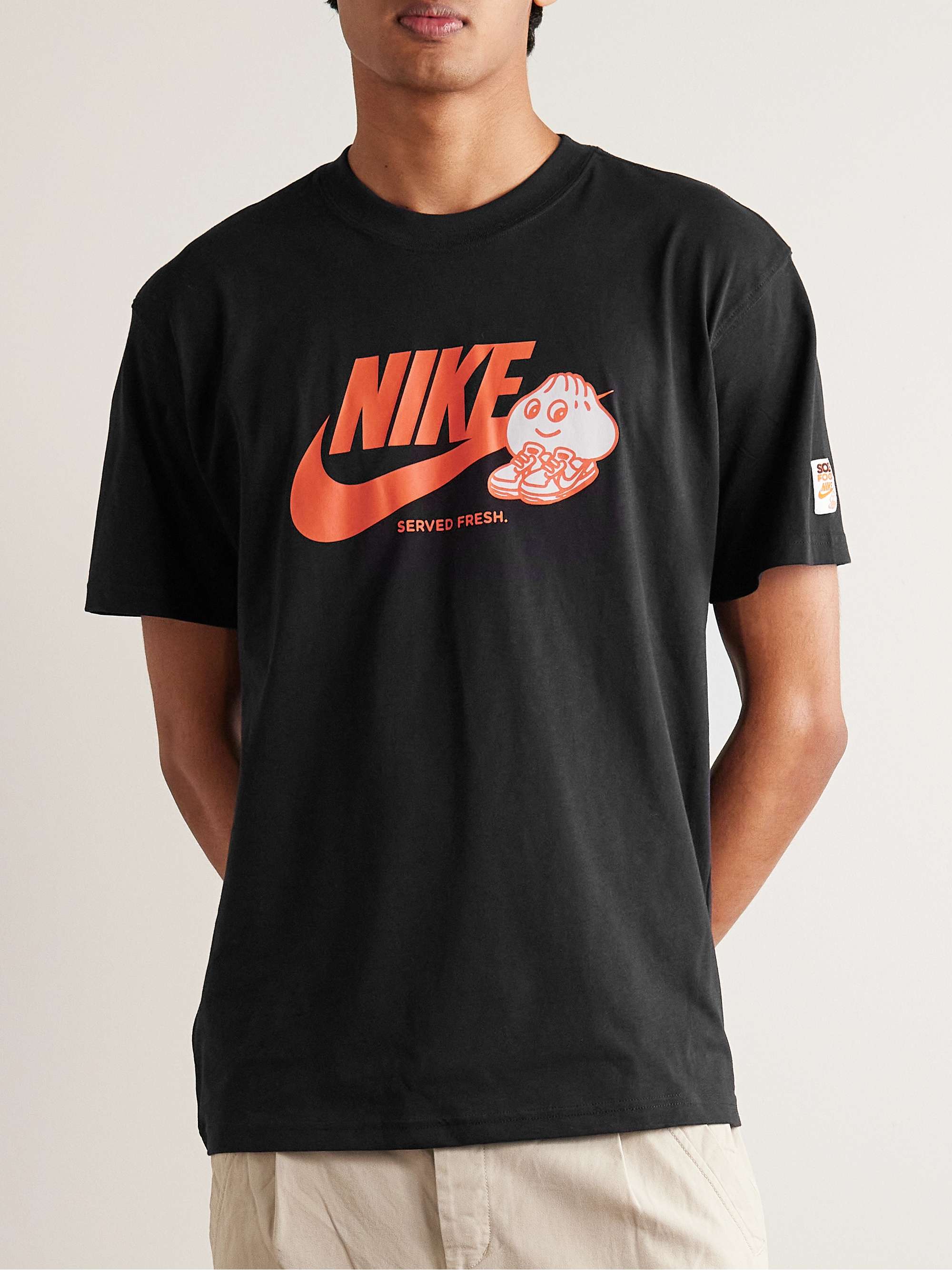 NIKE Max90 Logo-Print Cotton-Jersey T-Shirt