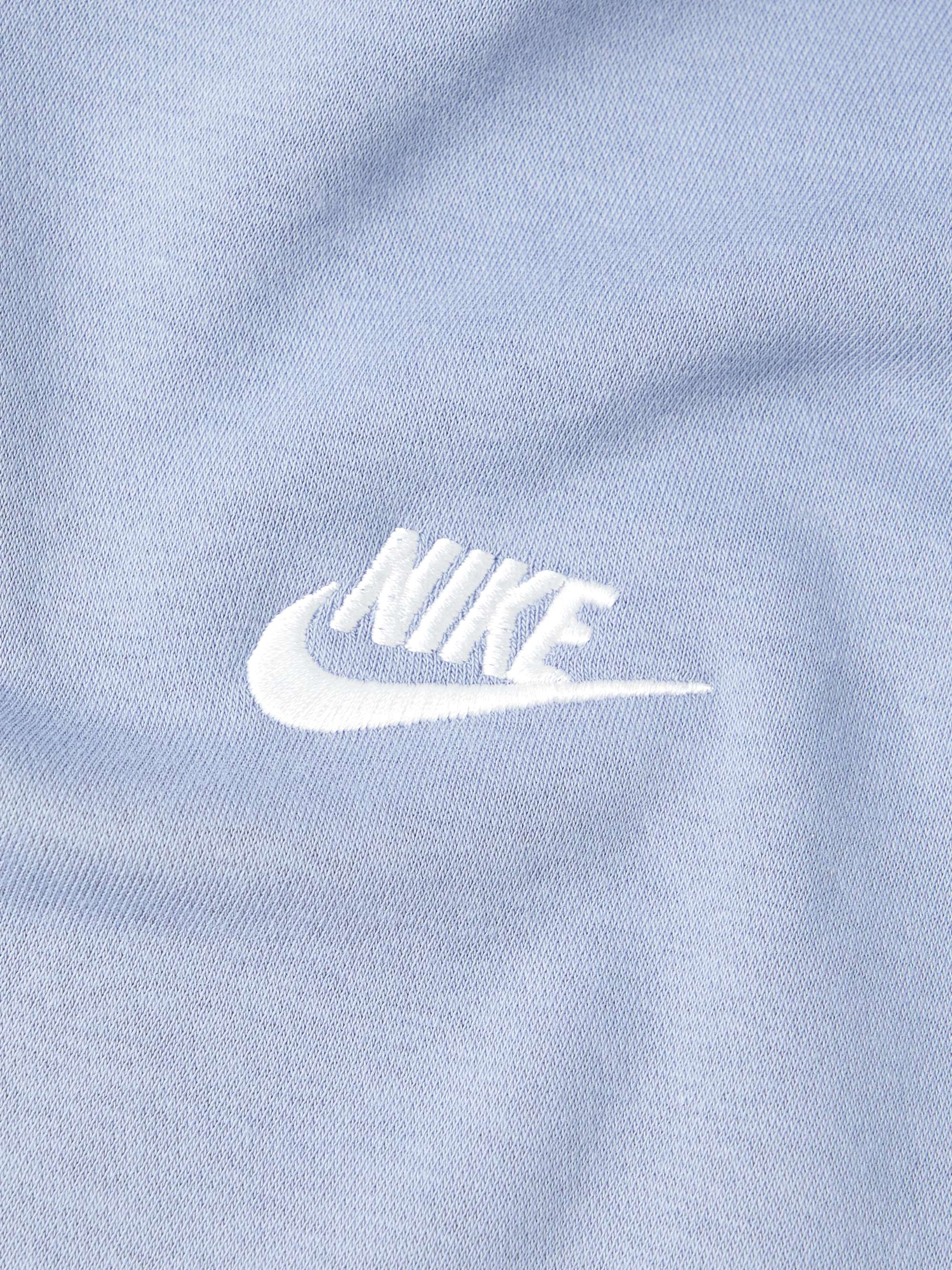 NIKE NSW Club Logo-Embroidered Cotton-Blend Jersey Sweatshirt