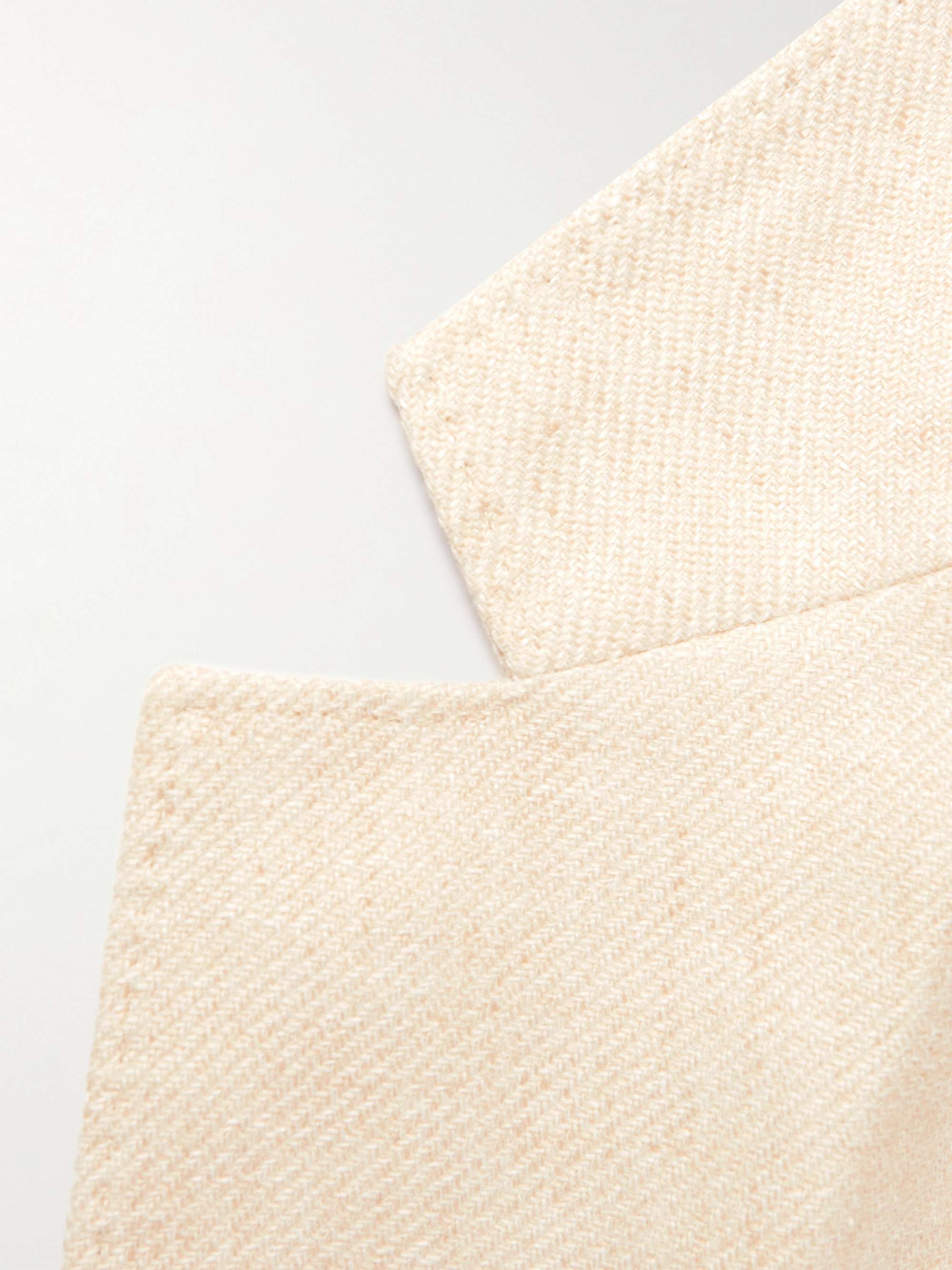 BRUNELLO CUCINELLI Linen, Wool and Silk-Blend Twill Blazer