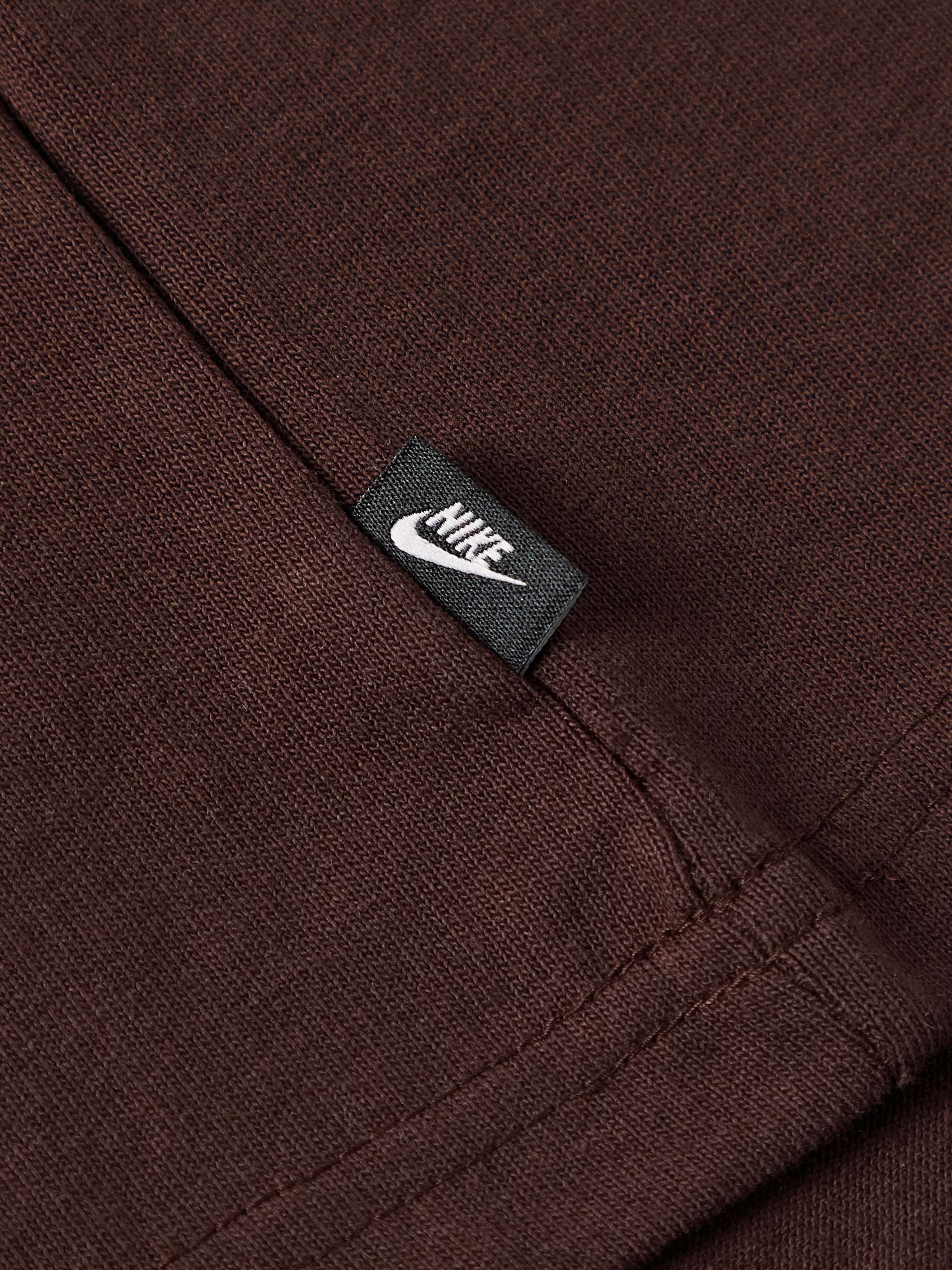 NIKE Sportswear Premium Essentials Logo-Embroidered Cotton-Jersey T-Shirt