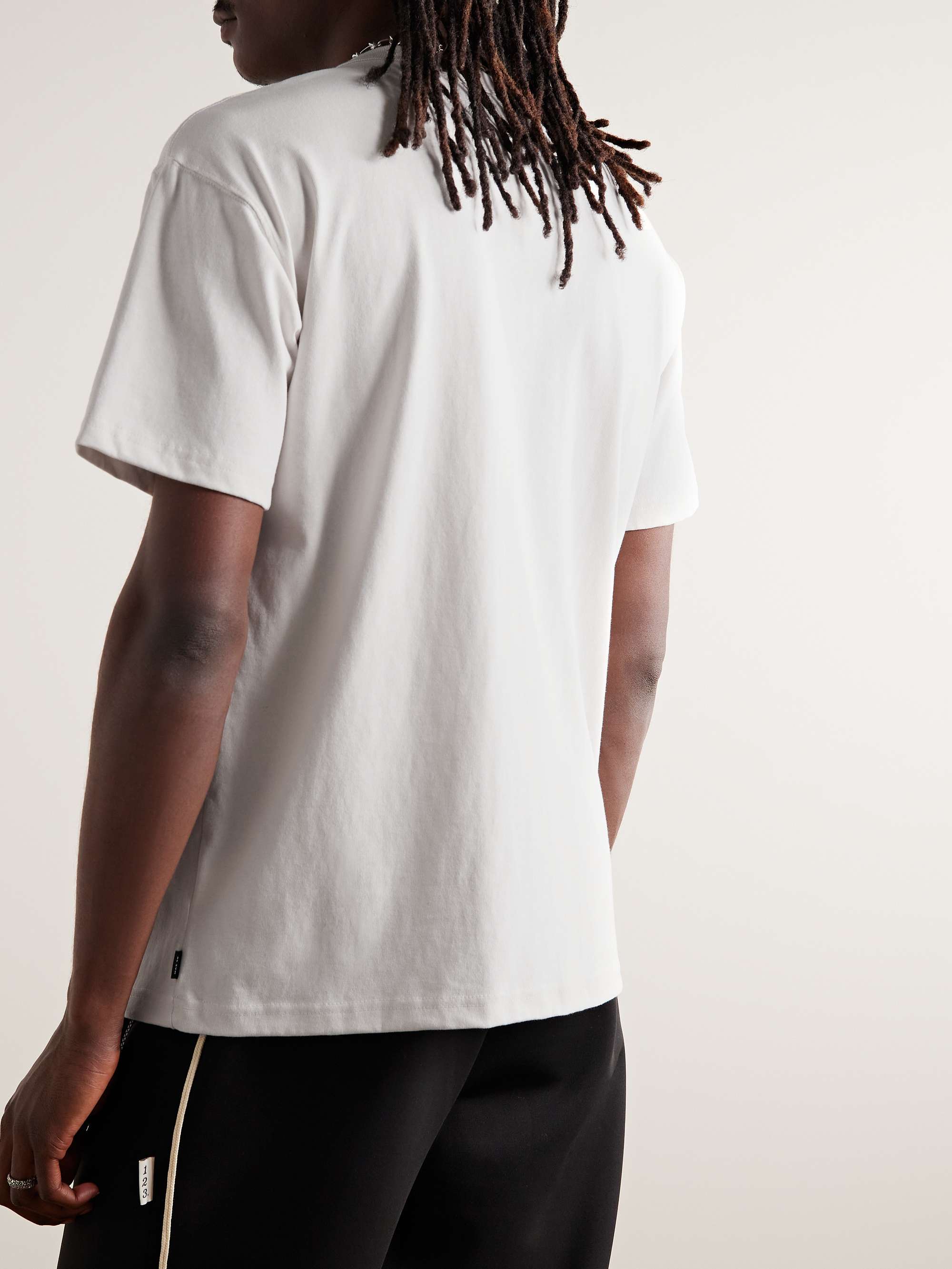 NIKE Sportswear Premium Essentials Logo-Embroidered Cotton-Jersey T-Shirt