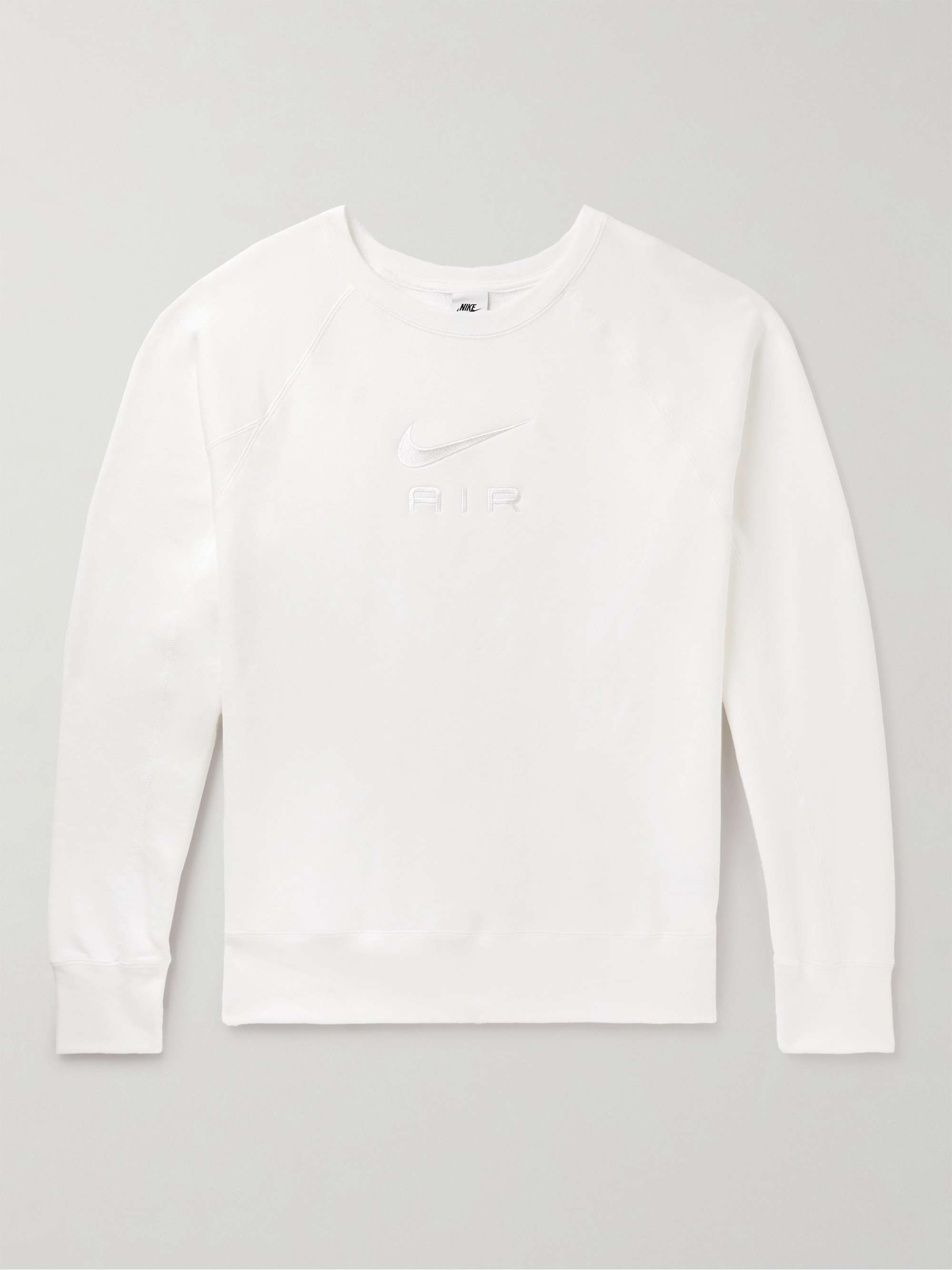 NIKE NSW Air Logo-Embroidered Cotton-Jersey Sweatshirt
