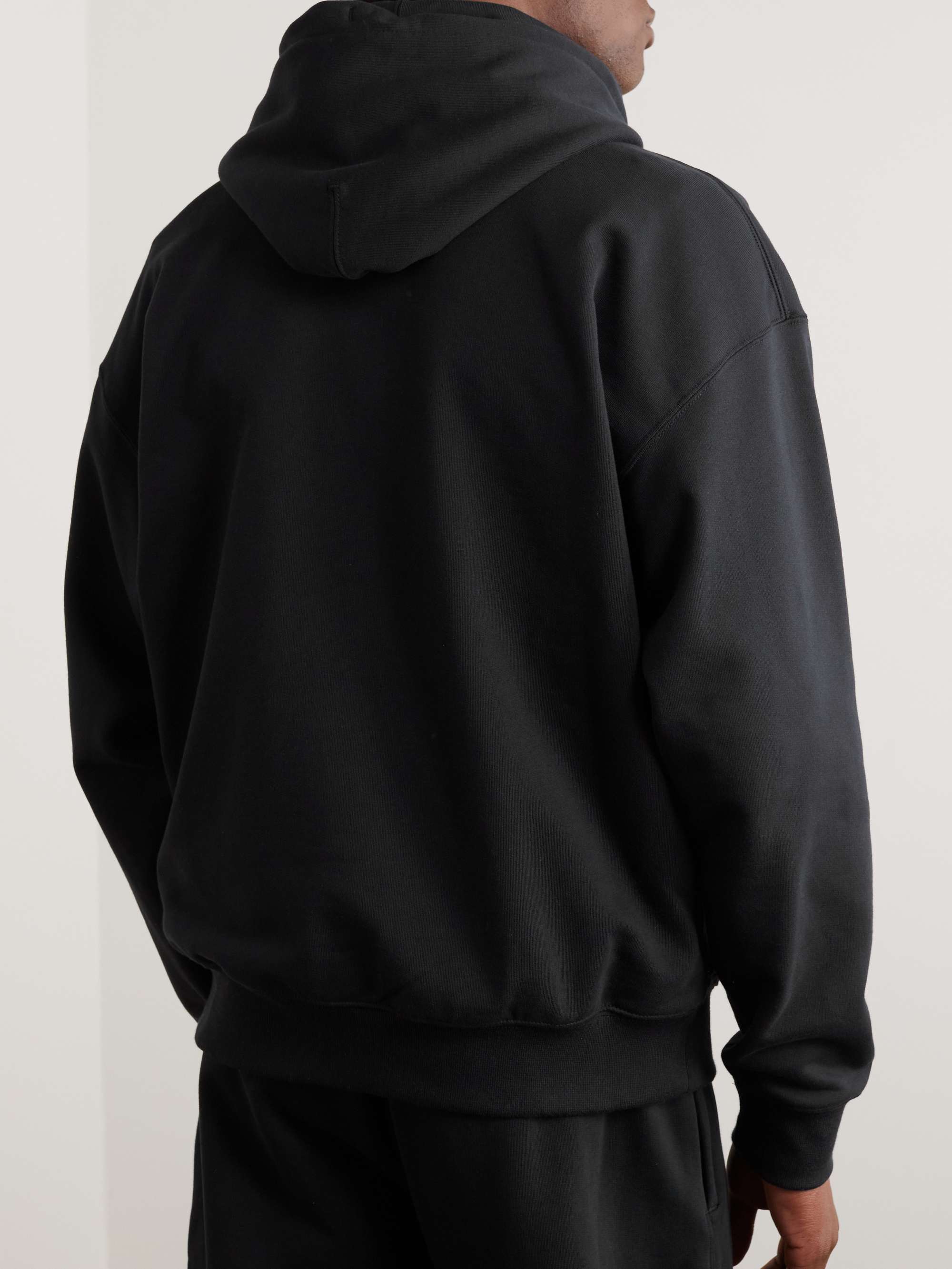NIKE LogoEmbroidered CottonBlend Jersey Hoodie for Men MR PORTER