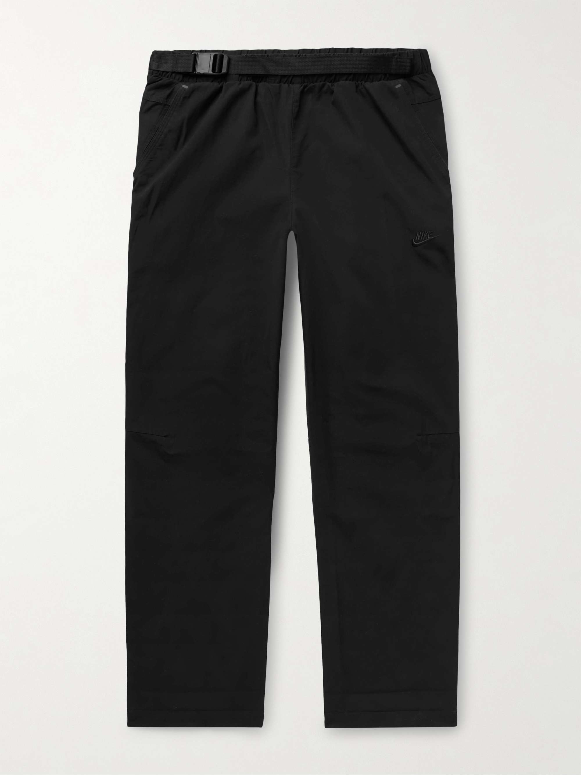 NIKE Sportswear Tech Pack Straight-Leg Belted Cotton-Ripstop Trousers ...