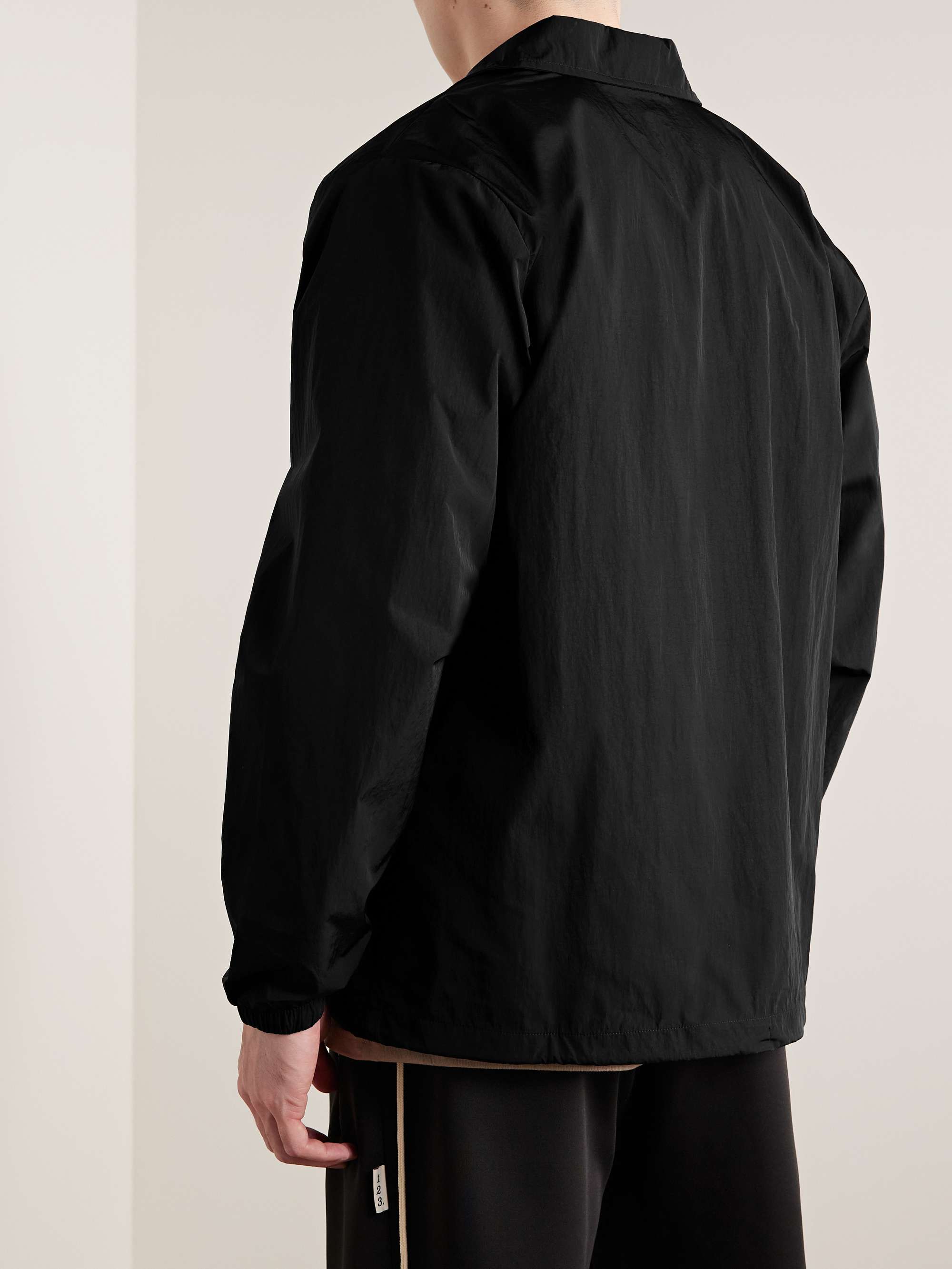 NIKE Logo-Embroidered Shell Coach Jacket