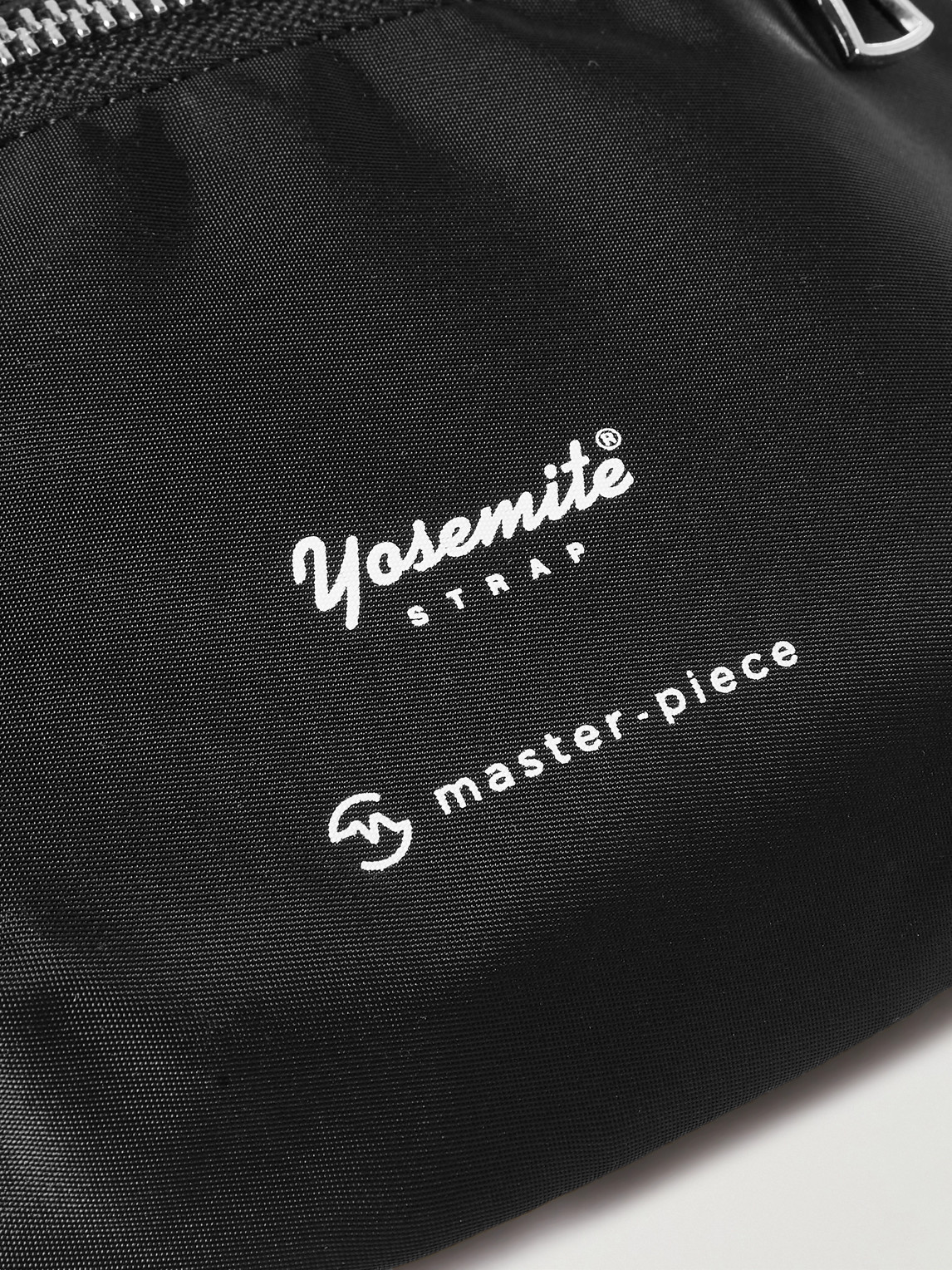 Shop Master-piece Yosemite Strap® Logo-detailed Shell Pouch In Black