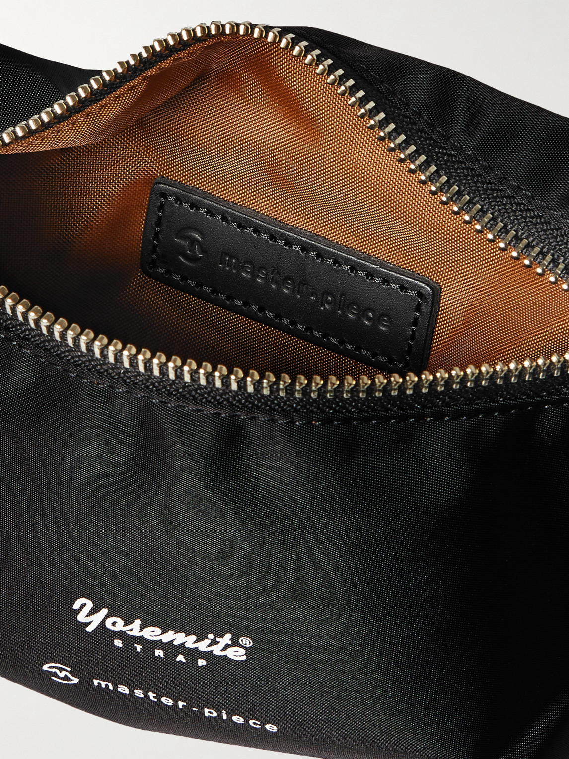 Shop Master-piece Yosemite Strap® Logo-detailed Shell Pouch In Black