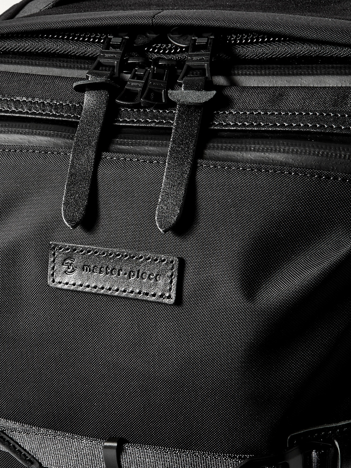  Master-piece - Potential 3way Convertible Leather And Canvas-trimmed Cordura® Mastertex Backpack - Men - Black 