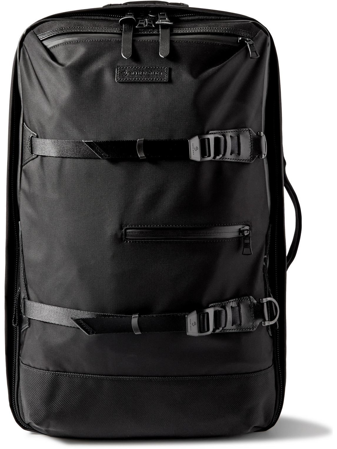 Master-piece Potential 3way Convertible Leather And Canvas-trimmed Cordura® Mastertex Backpack In Black