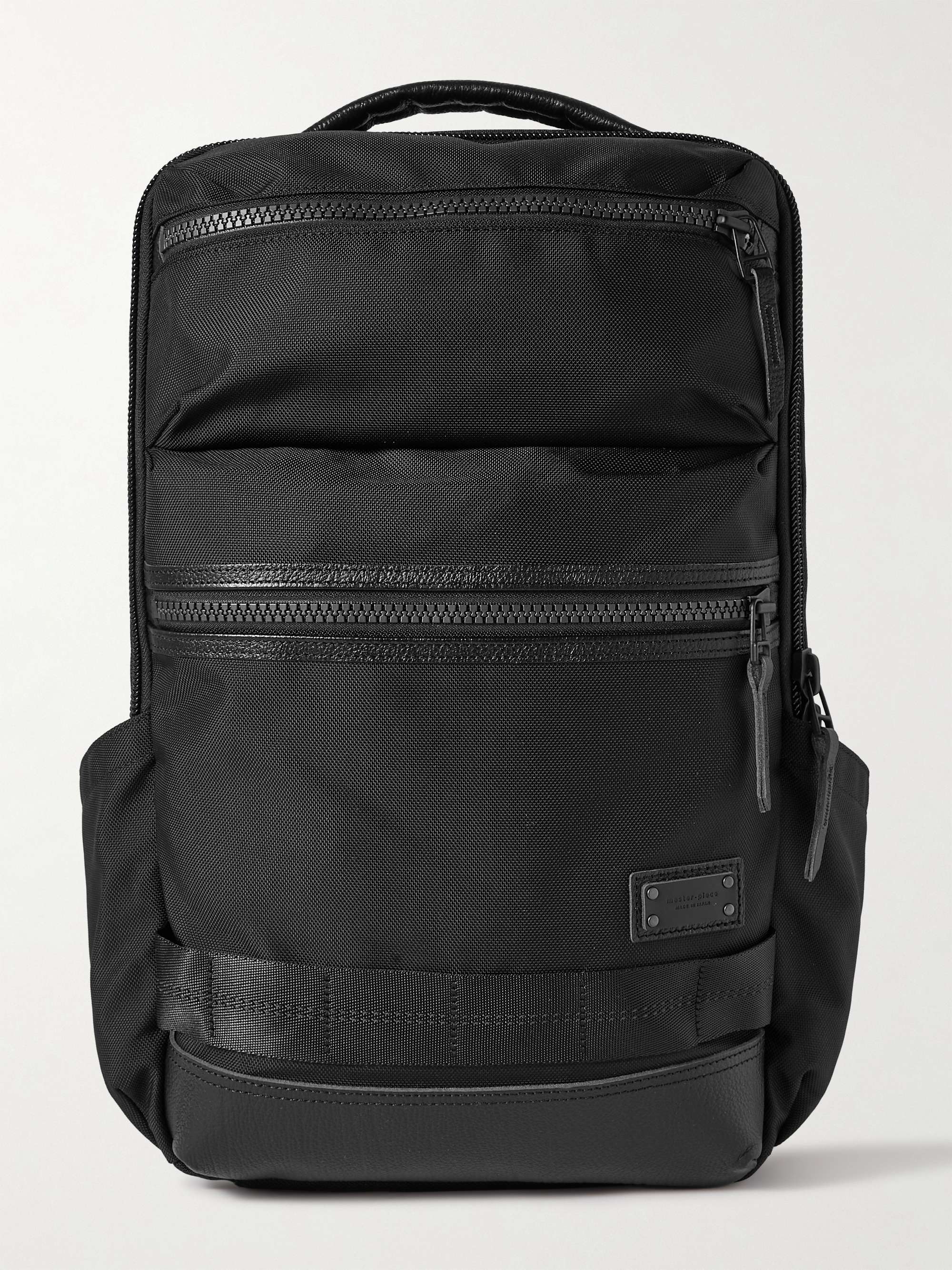 MASTER-PIECE Rise Ver.2 Leather-Trimmed Mastertex-09 Backpack for