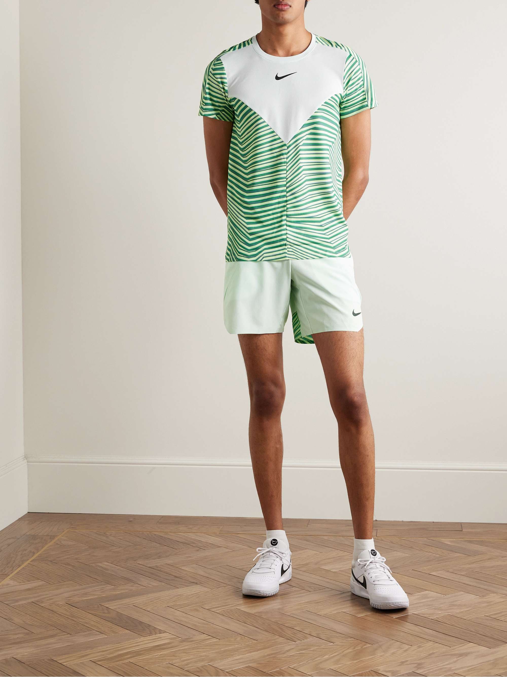 NWT Nike Men's Dri-Fit White Tennis Shorts - Standard Fit Size XL
