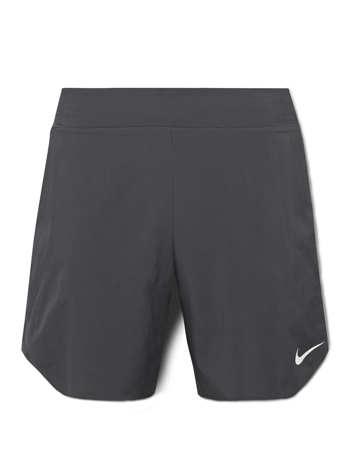 NikeCourt Slam Straight-Leg Layered Striped Dri-FIT Shorts